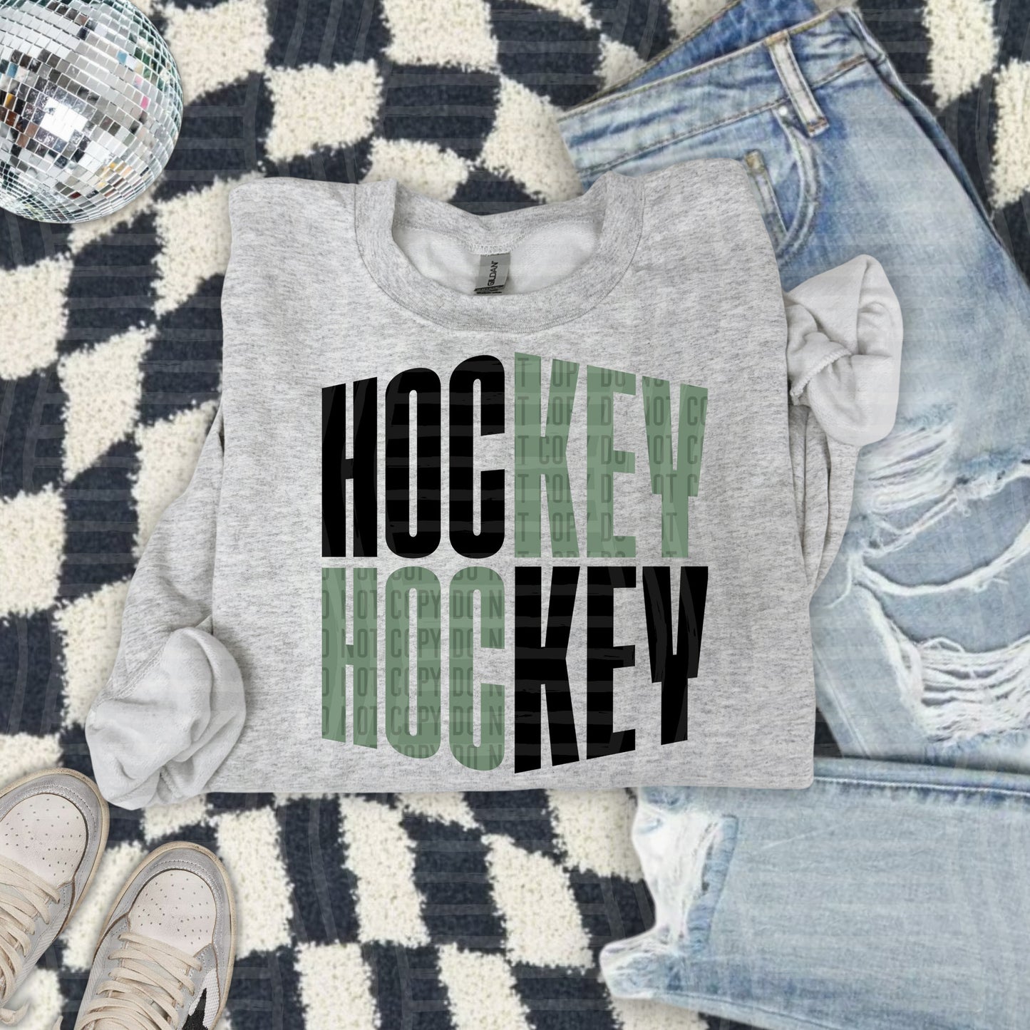WORD ART HOCKEY TEE