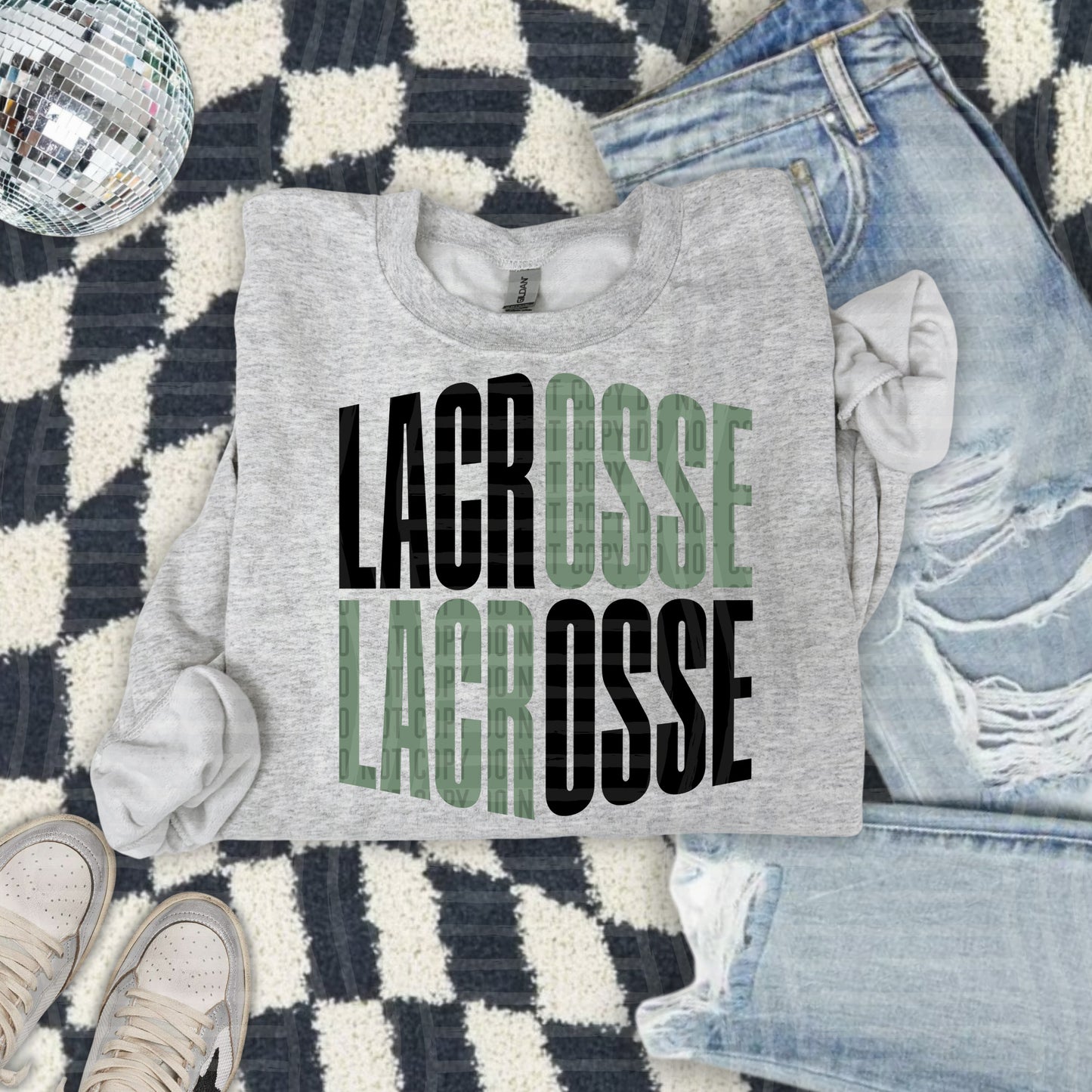 WORD ART LACROSSE TEE