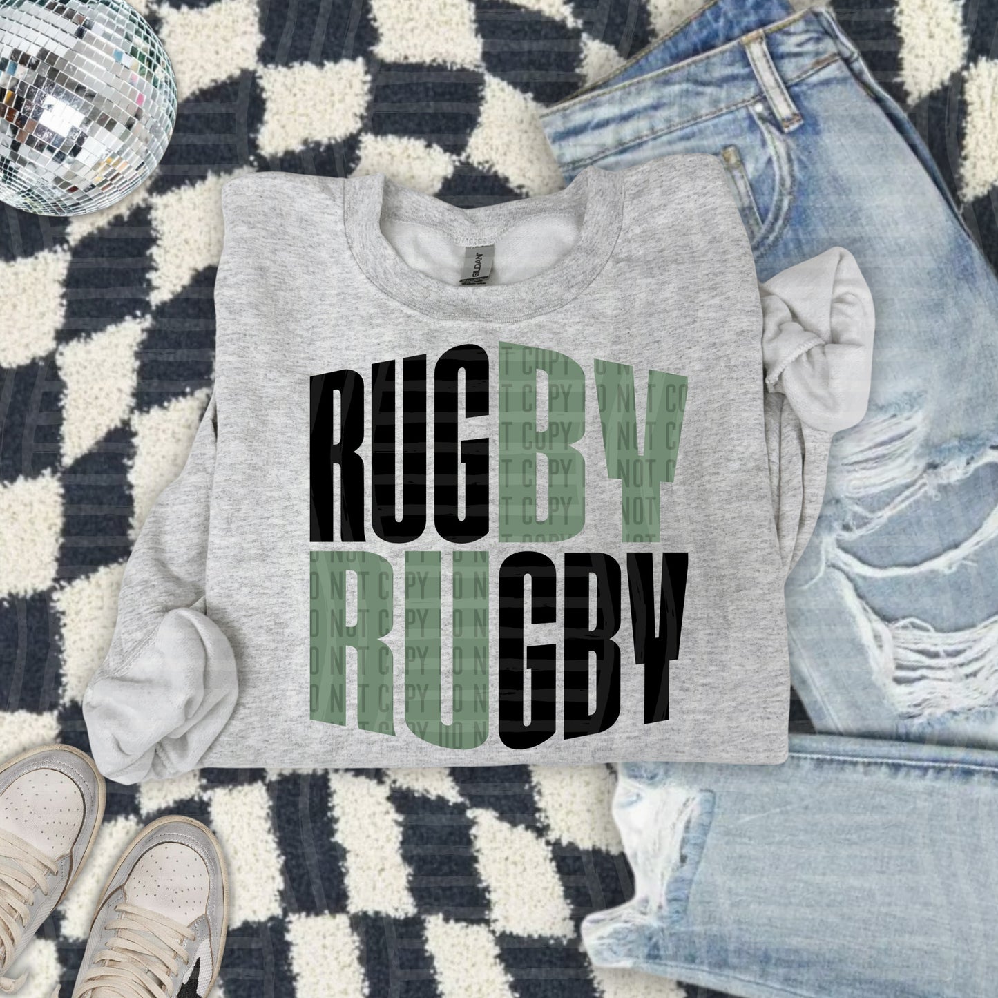 WORD ART RUGBY TEE