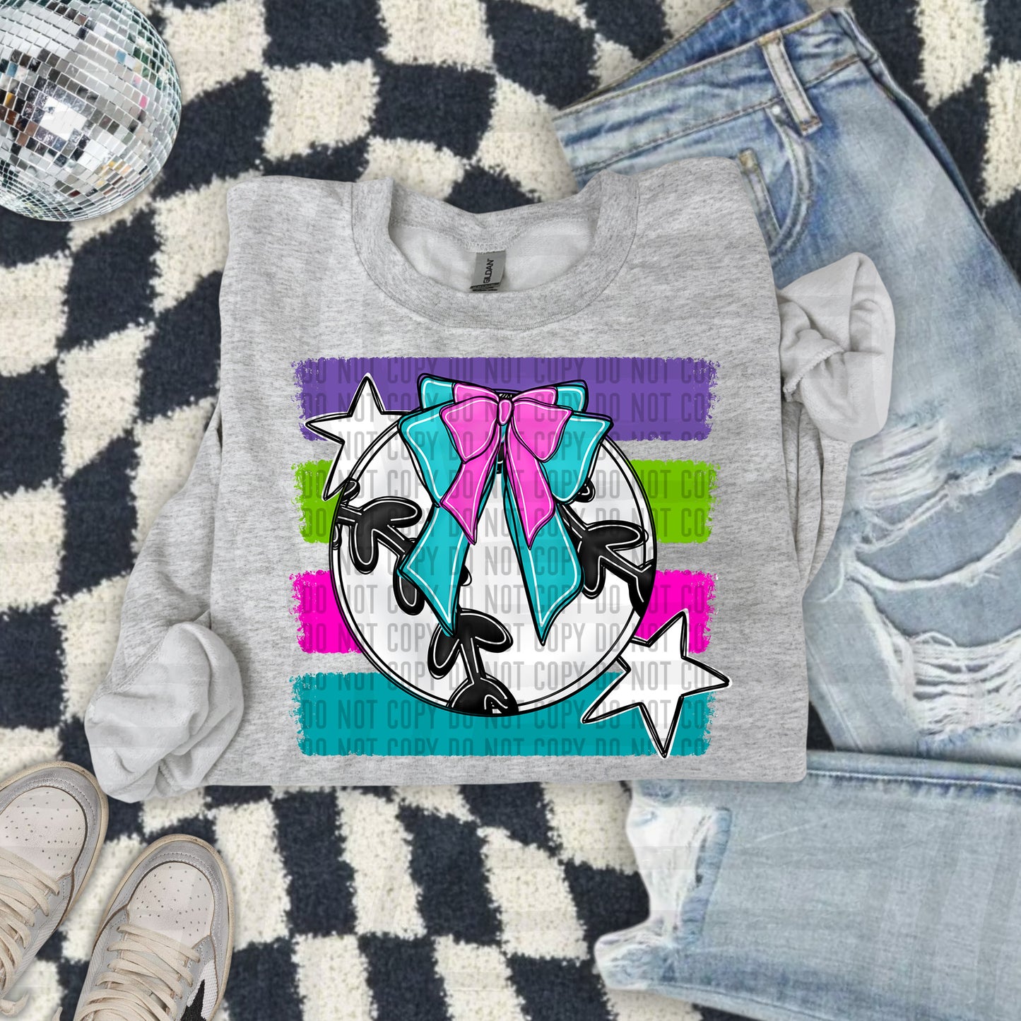 BASEBALL BOW BOW TEES -25 COLORS