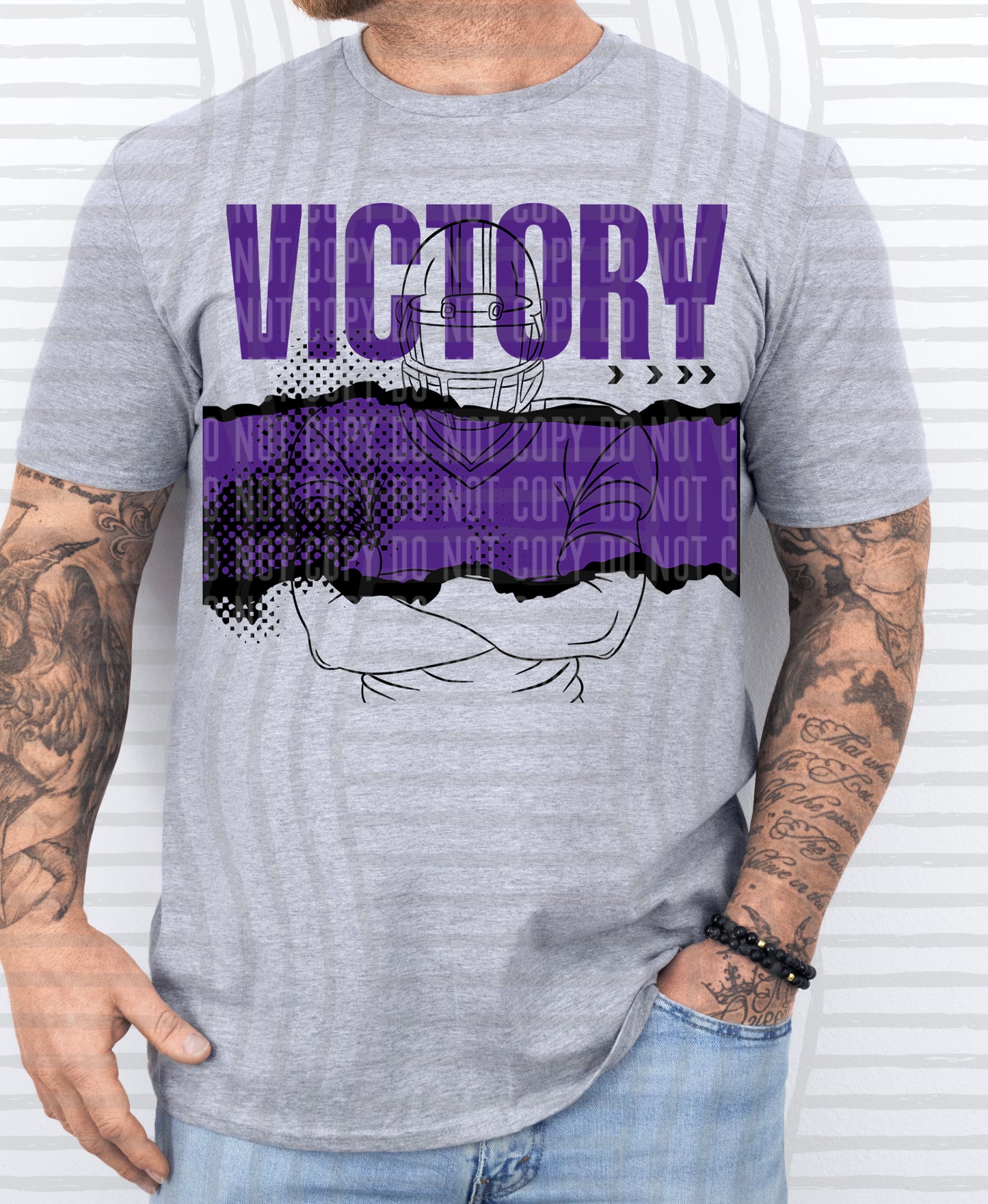 VICTORY FOOTBALL PLAYER TEES -25 COLORS