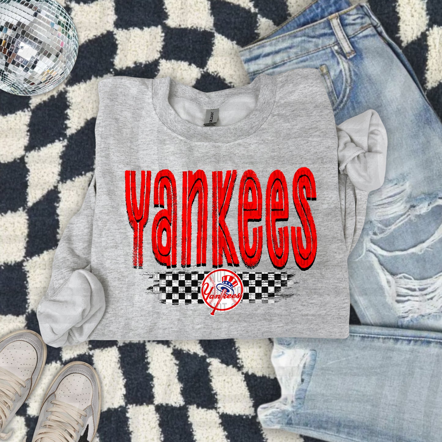 CHECKERED MLB TEES