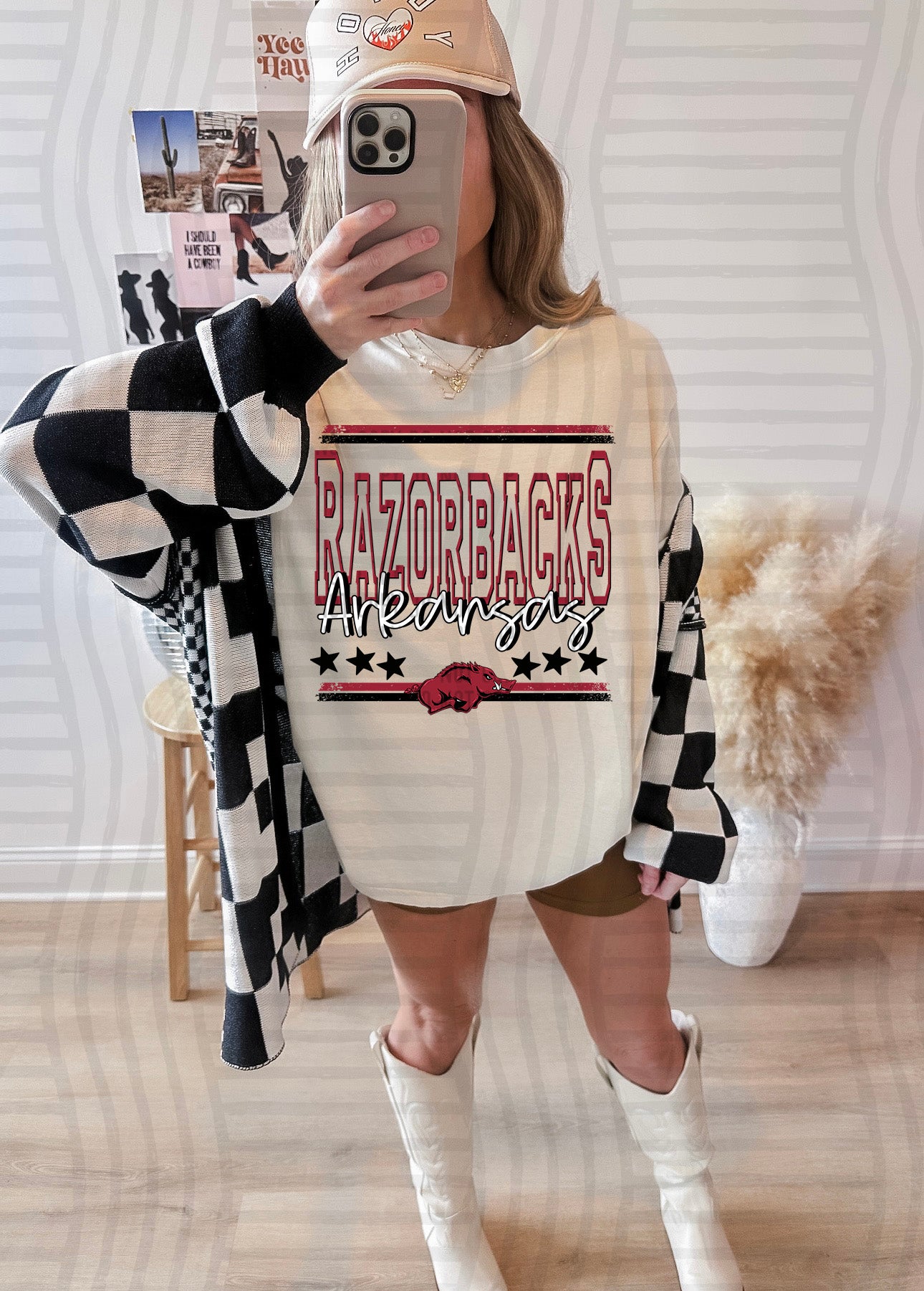 OPEN VARISTY COLLEGE TEE