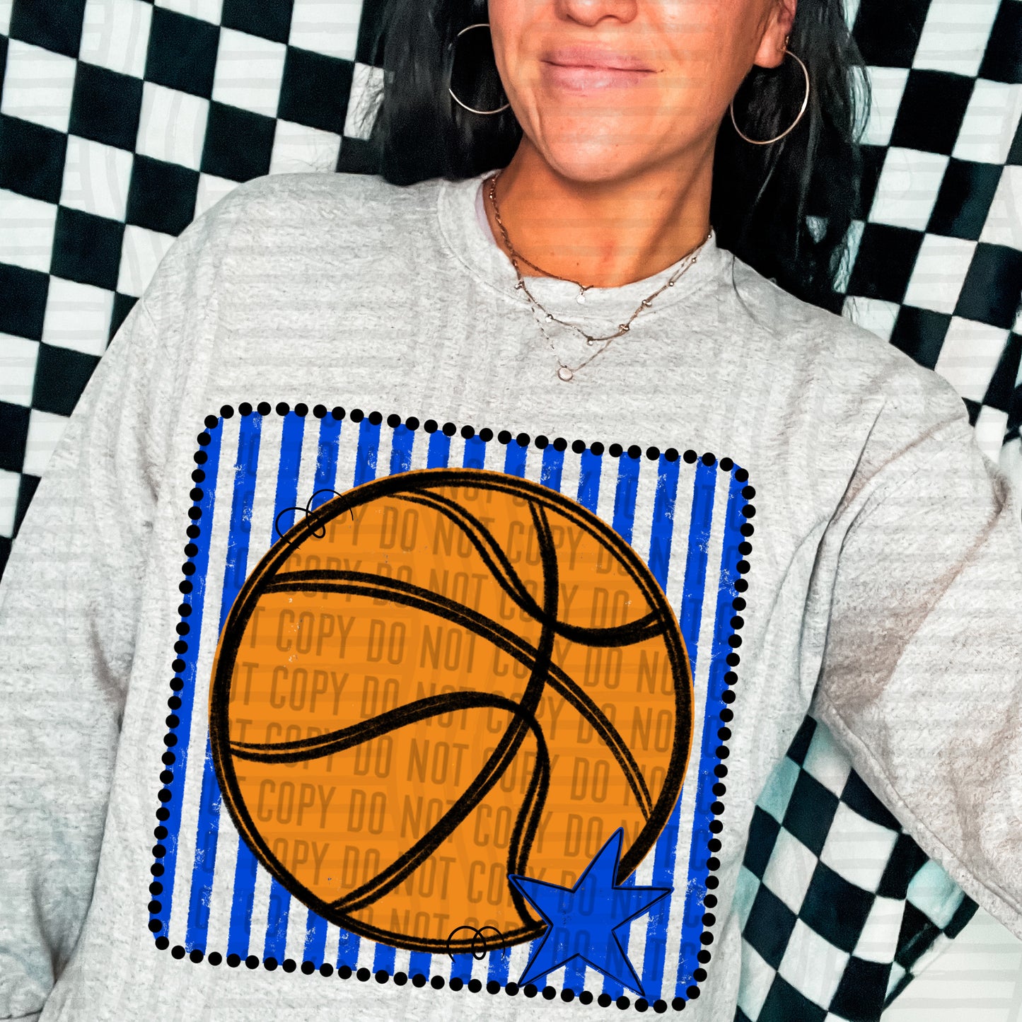 DISTRESSED BASKETBALL TEE - MULTIPLE COLORS