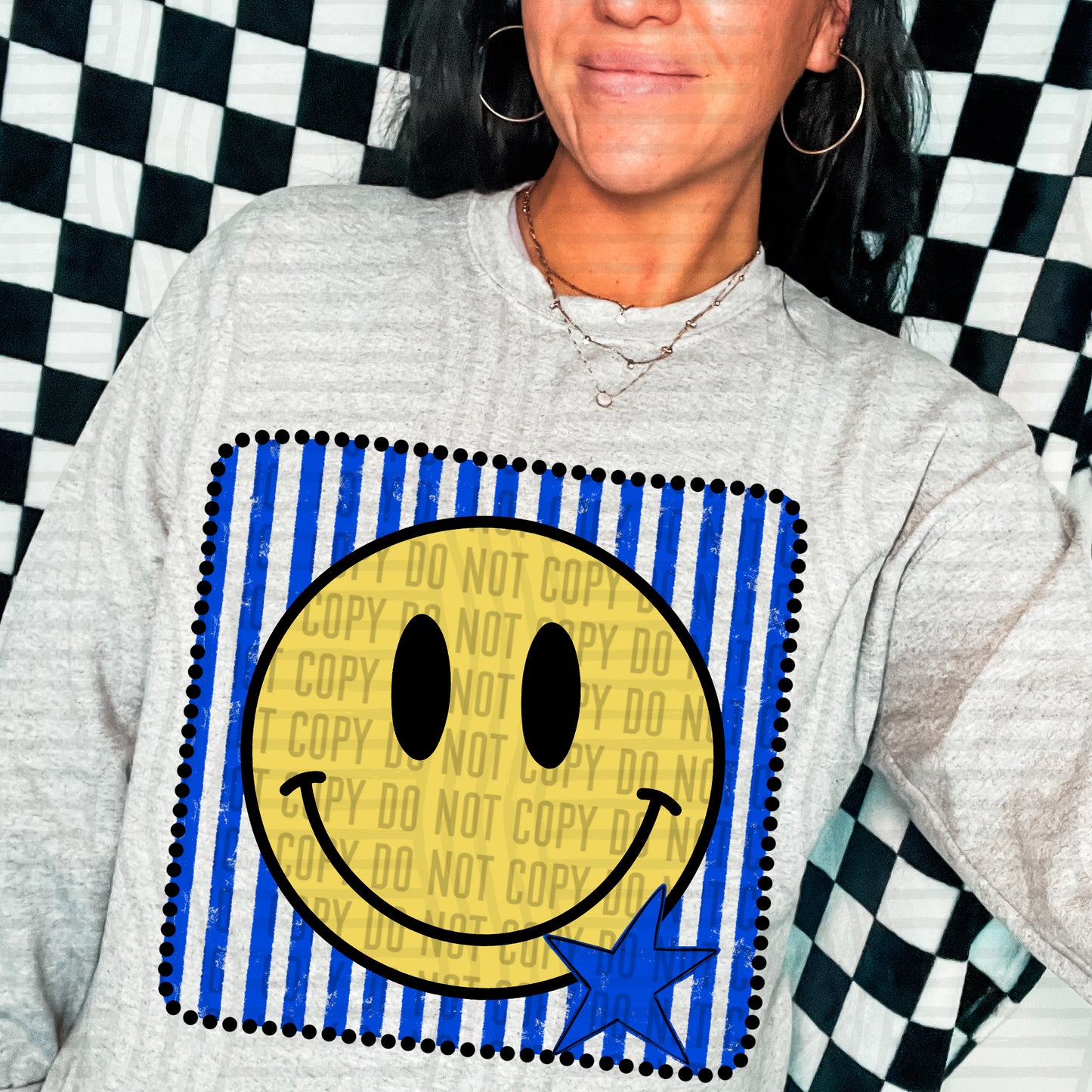 DISTRESSED SMILEY TEE - MULTIPLE COLORS