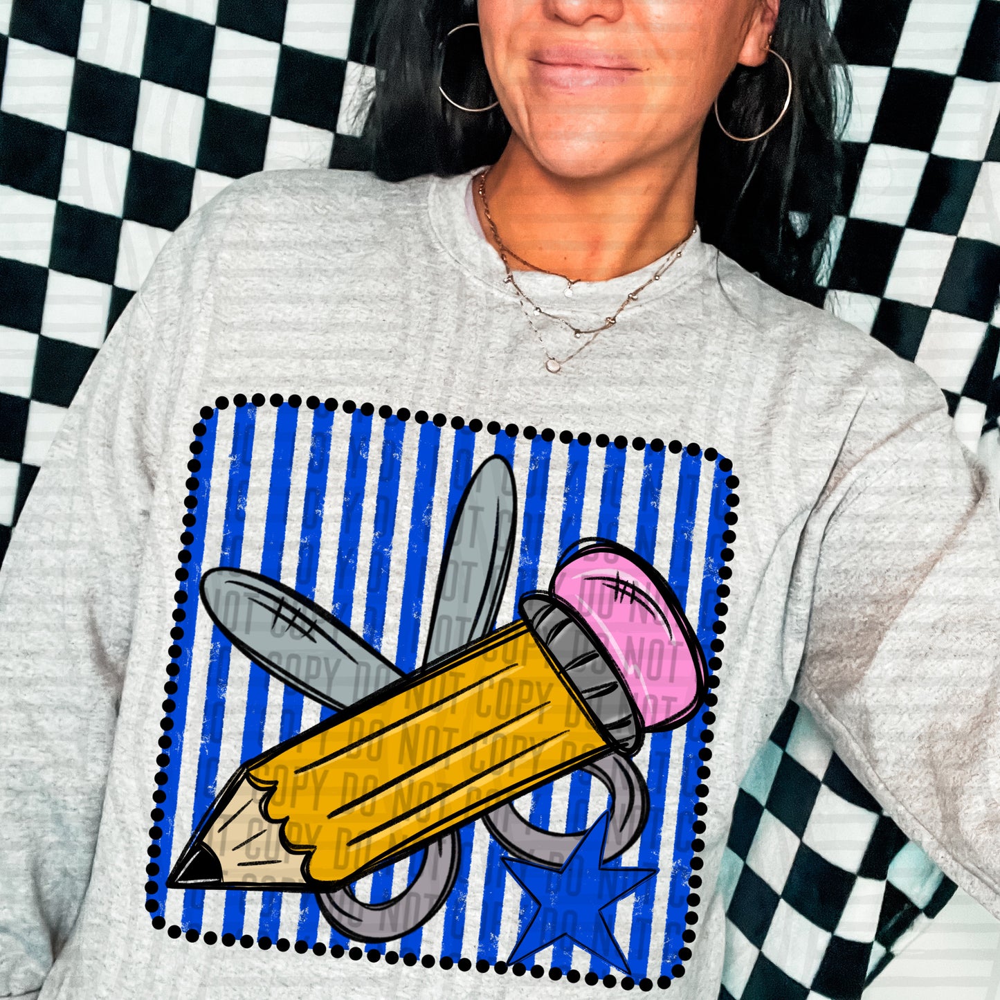 DISTRESSED PENCIL TEE - MULTIPLE COLORS