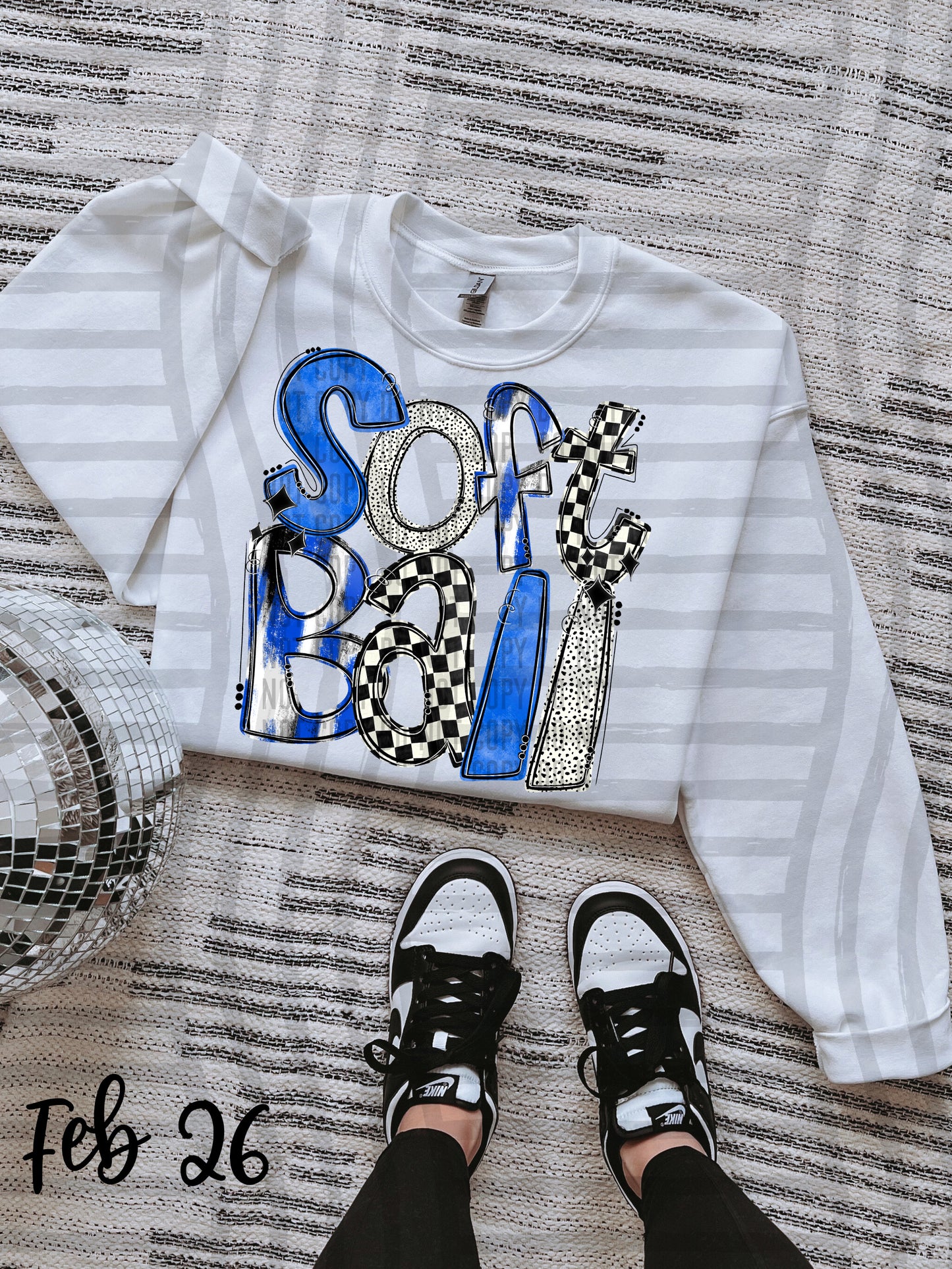 VARIETY COLOR SOFTBALL TEES
