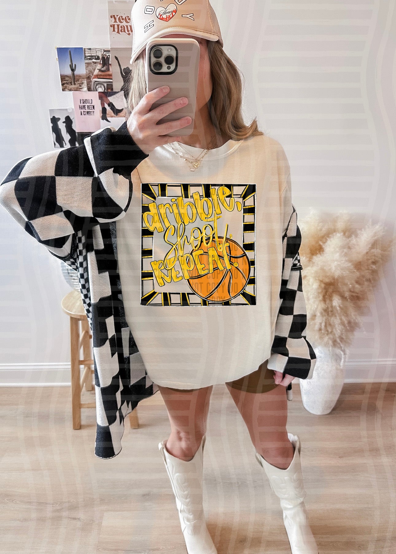 DRIBBLE SHOOT REPEAT TEE