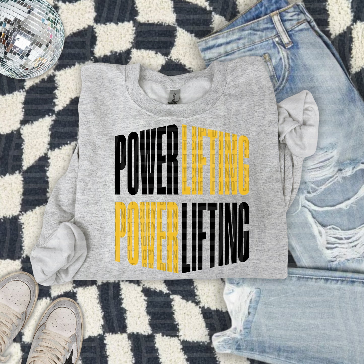WORD ART POWERLIFTING TEE