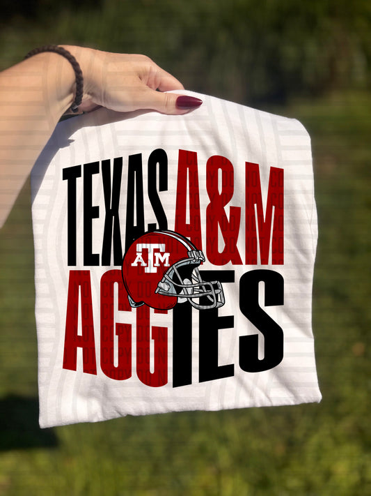 COLLEGE WORD ART TEE