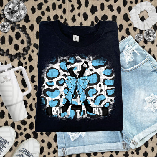 HOCKEY LEOPARD BACKGROUND TEE