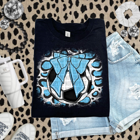 SOCCER LEOPARD BACKGROUND TEE