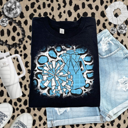 CHEER LEOPARD BACKGROUND TEE
