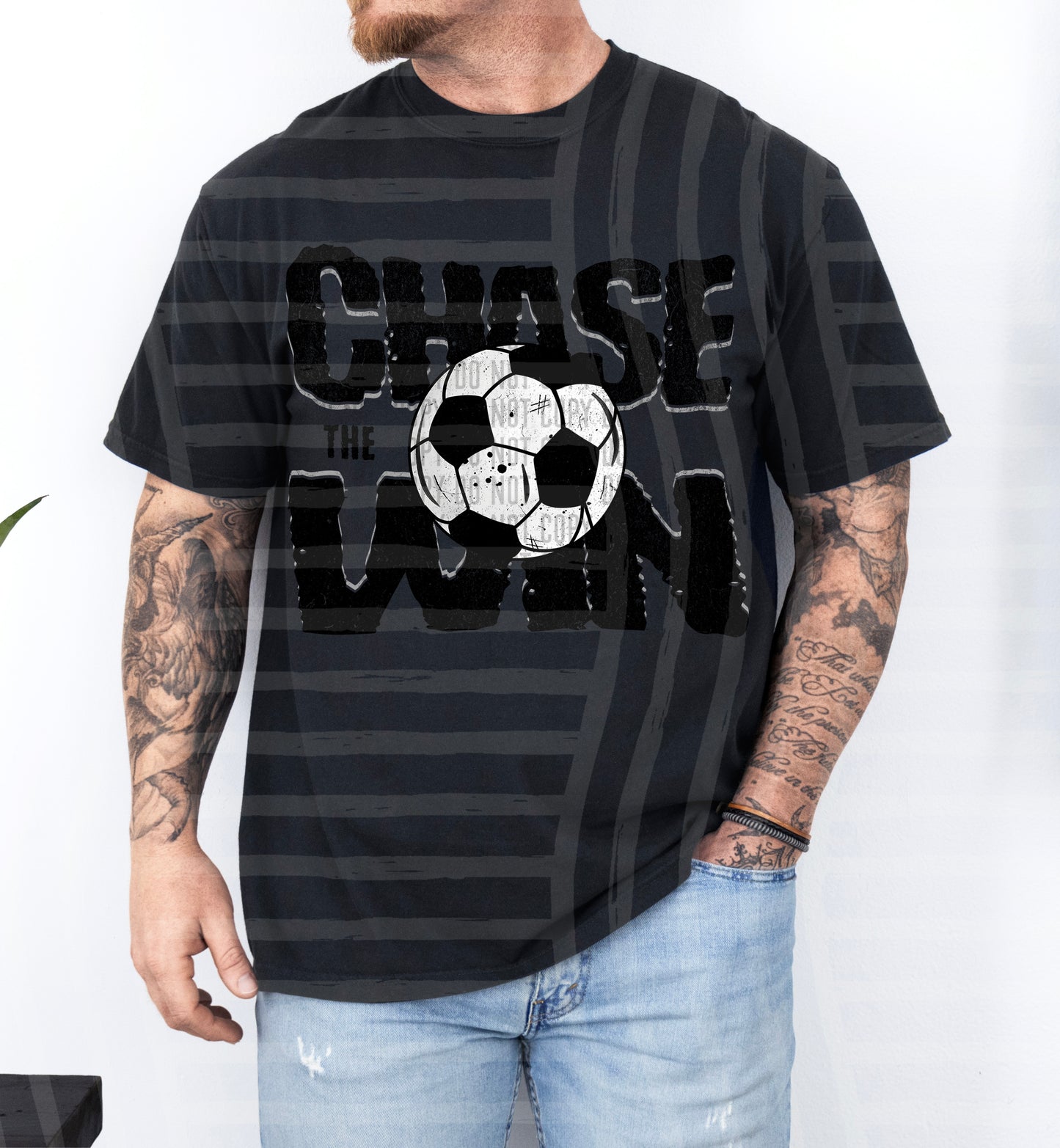 SOCCER -CHASE THE WIN TEE -VARIETY COLORS