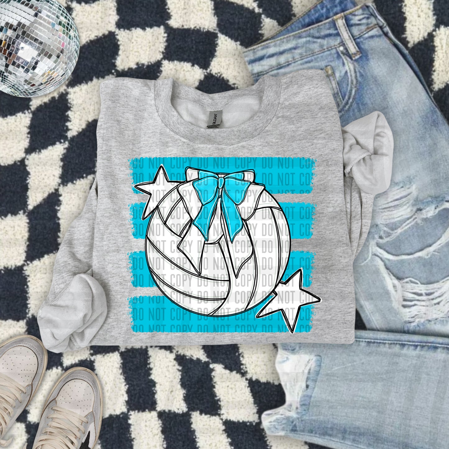 VOLLEYBALL BOW BOW TEES -25 COLORS