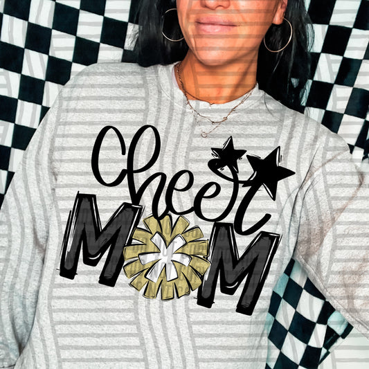 CHEER MOM TEES - 20 COLORS