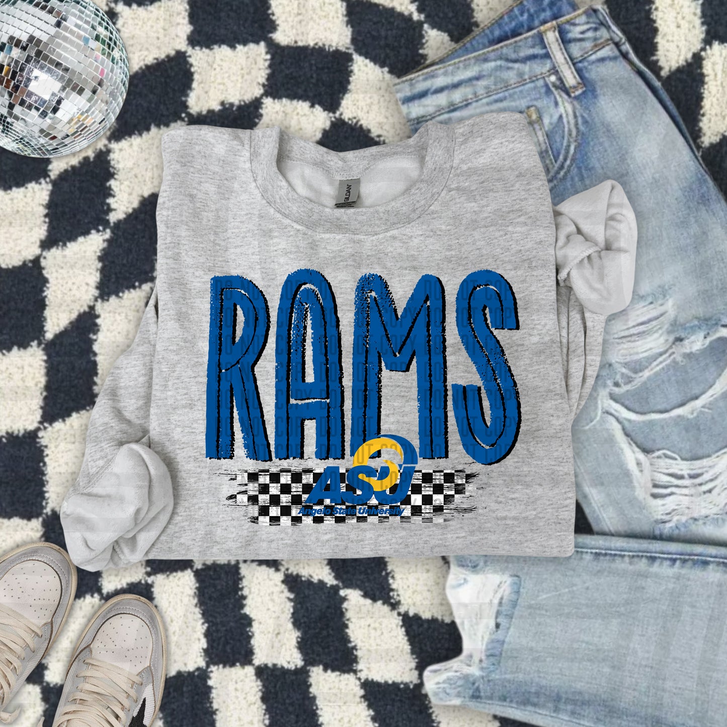 CHECKERED COLLEGE TEES