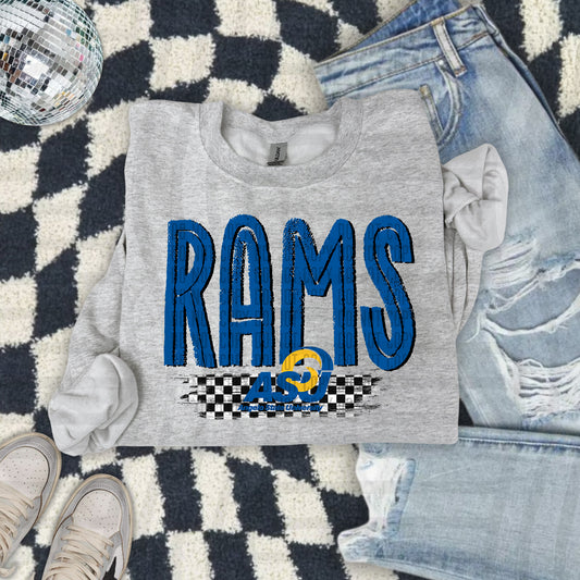 CHECKERED COLLEGE TEES