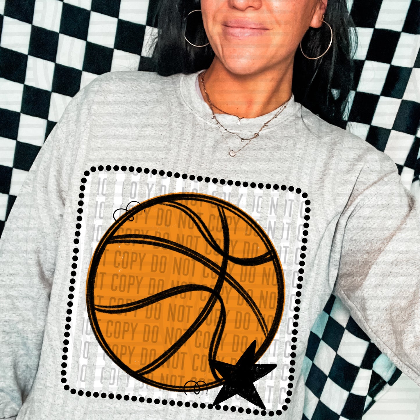 DISTRESSED BASKETBALL TEE - MULTIPLE COLORS