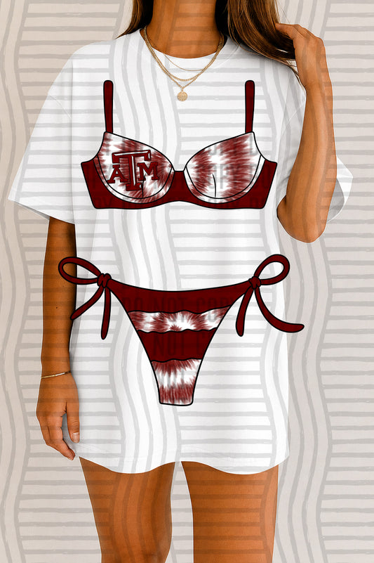 COLLEGE BIKINI LOGO TEE