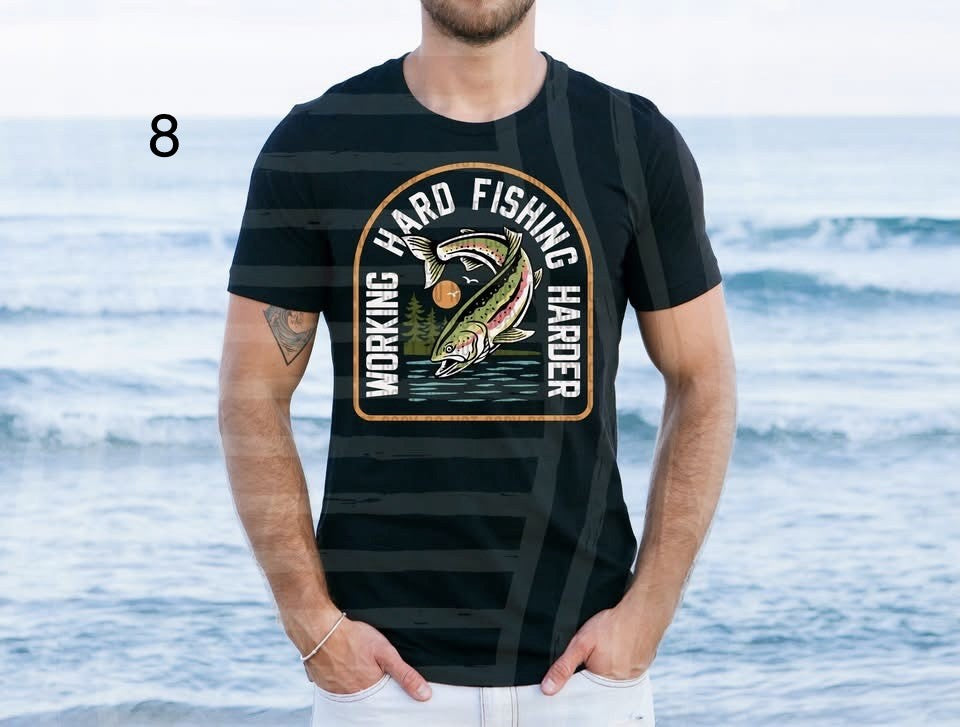 VARIETY OF FISHING TEE