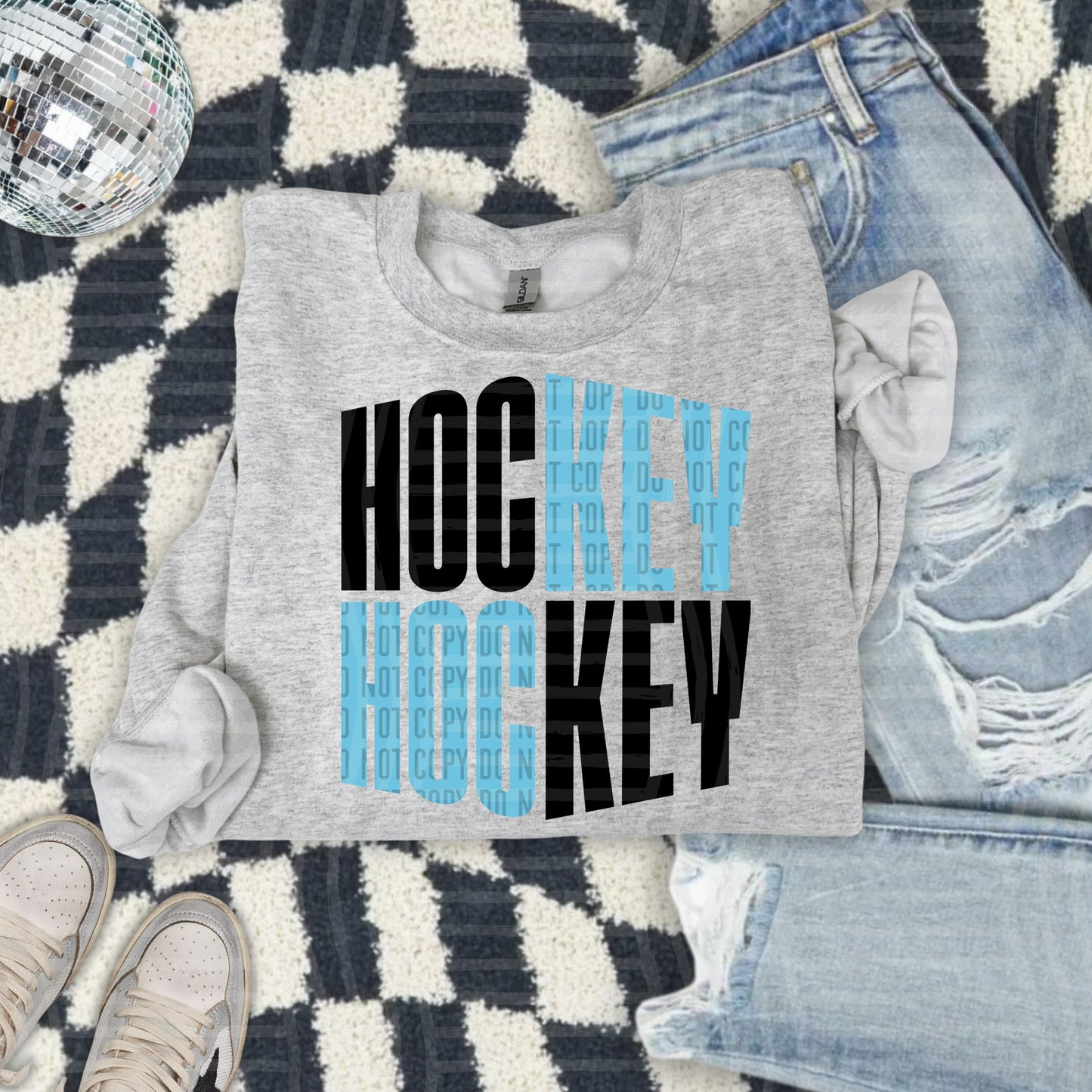 WORD ART HOCKEY TEE