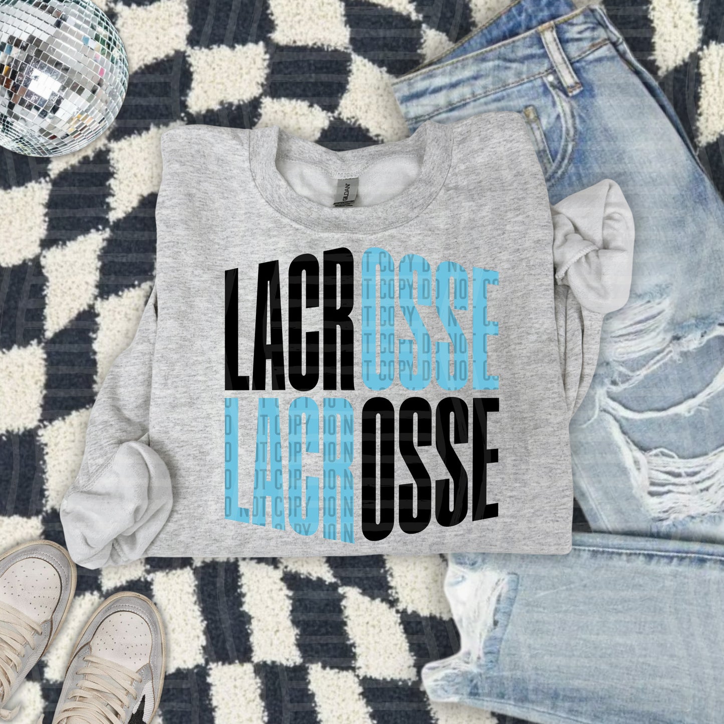 WORD ART LACROSSE TEE