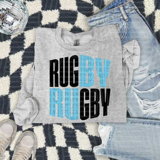 WORD ART RUGBY TEE