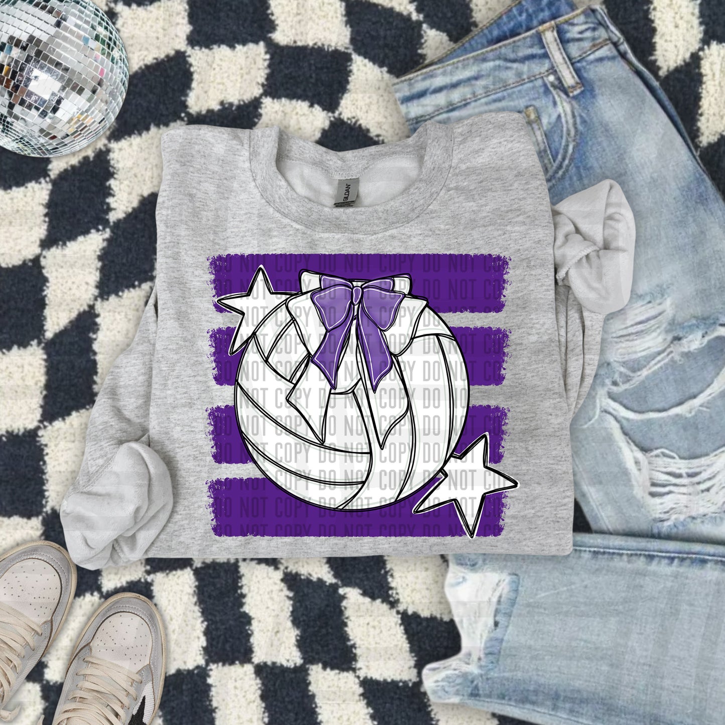 VOLLEYBALL BOW BOW TEES -25 COLORS
