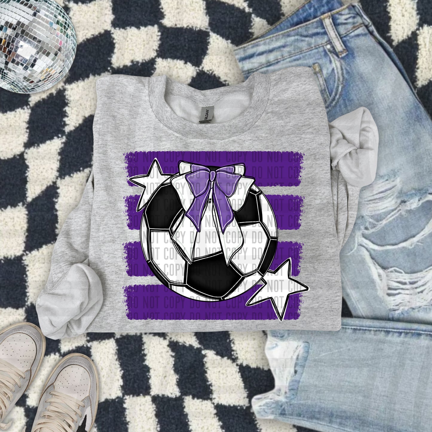 SOCCER BOW BOW TEES -25 COLORS