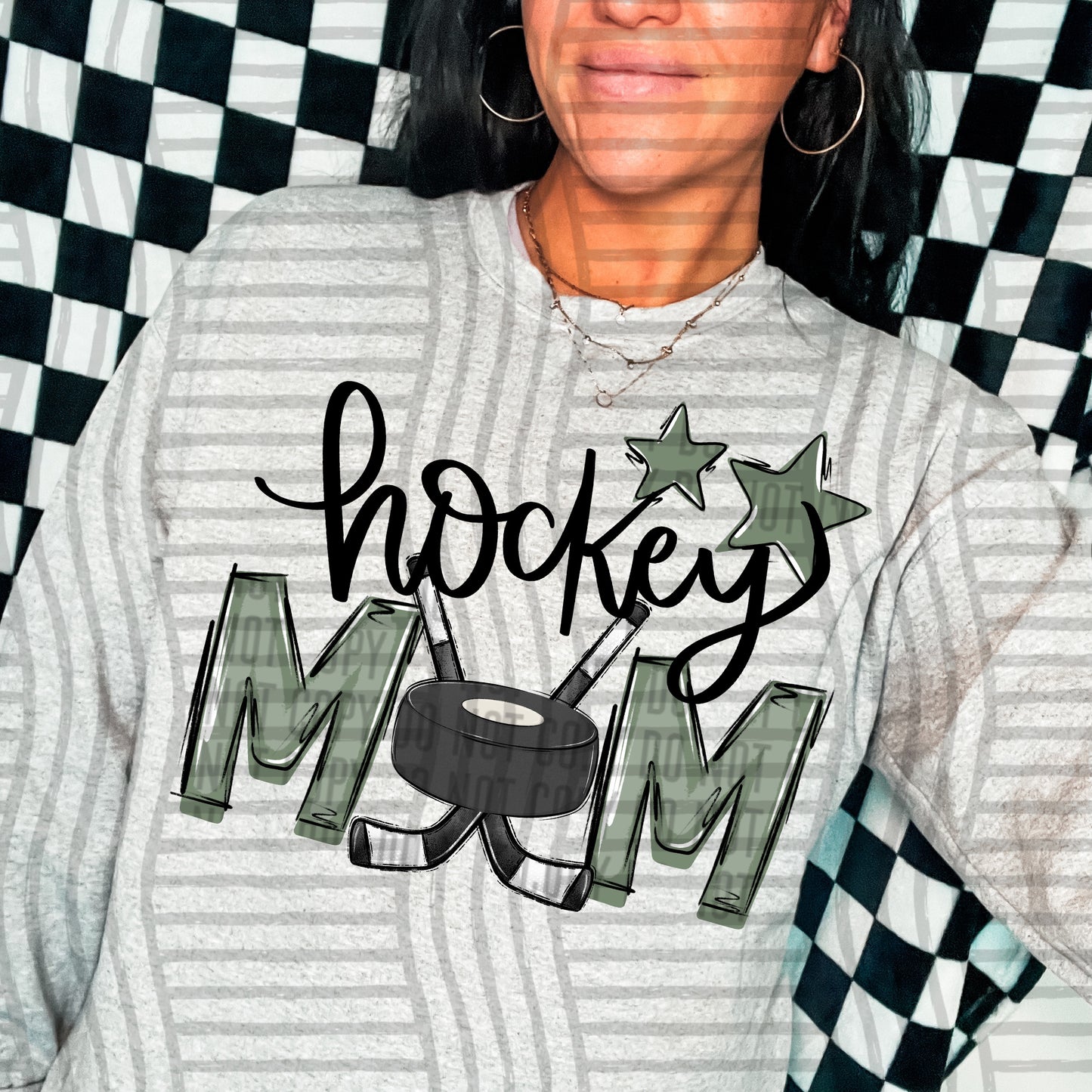 HOCKEY MOM TEES - 20 COL0RS