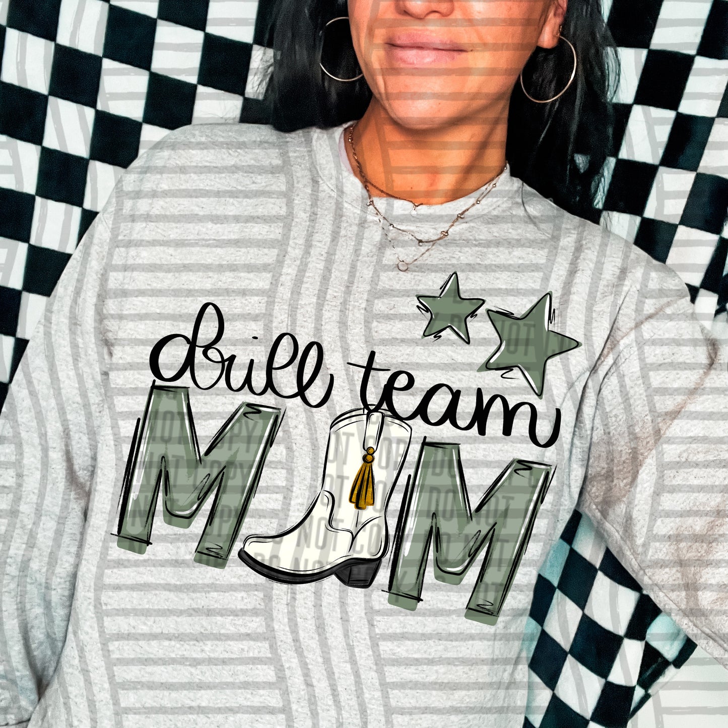 DRILL TEAM MOM TEES - 20 COLORS