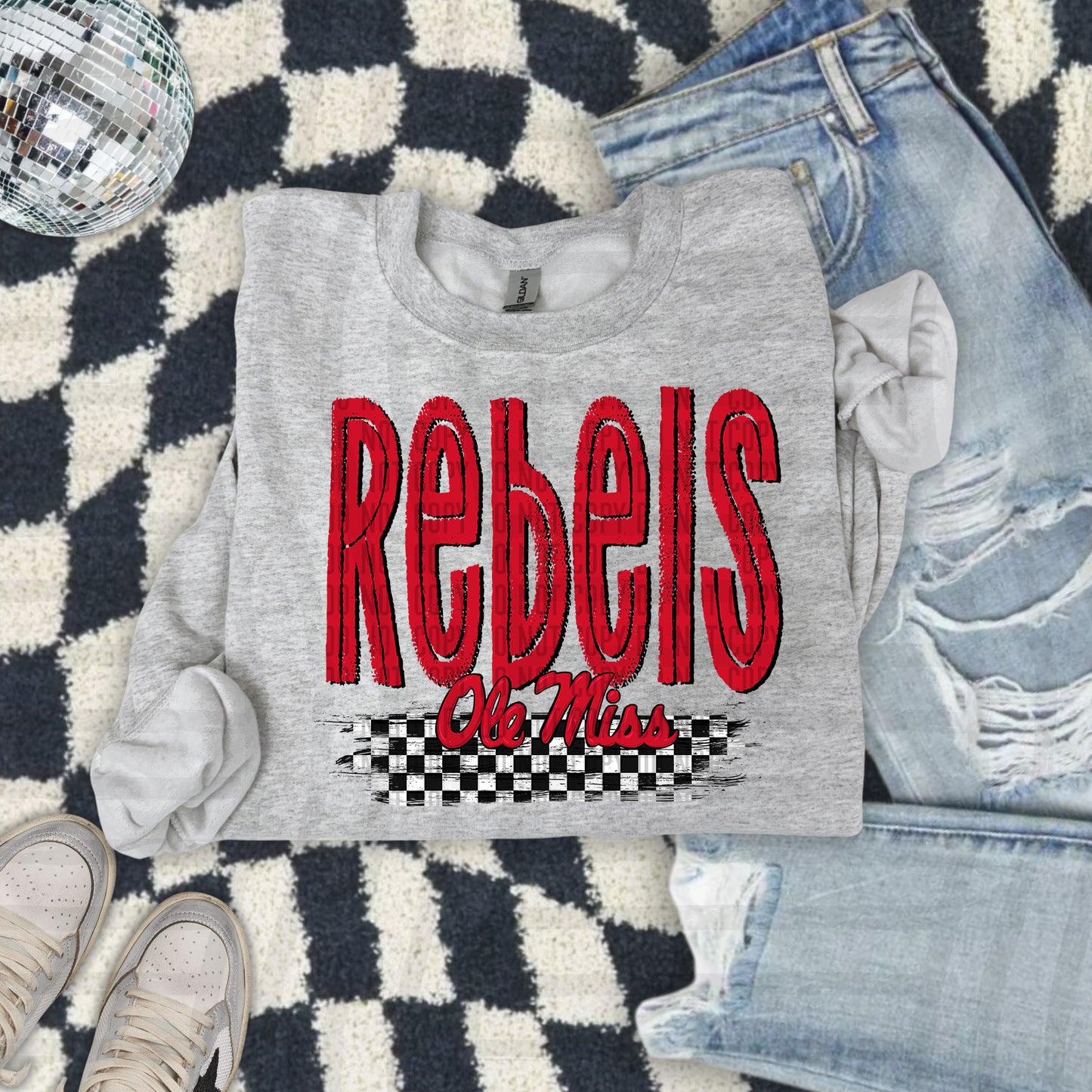 CHECKERED COLLEGE TEES