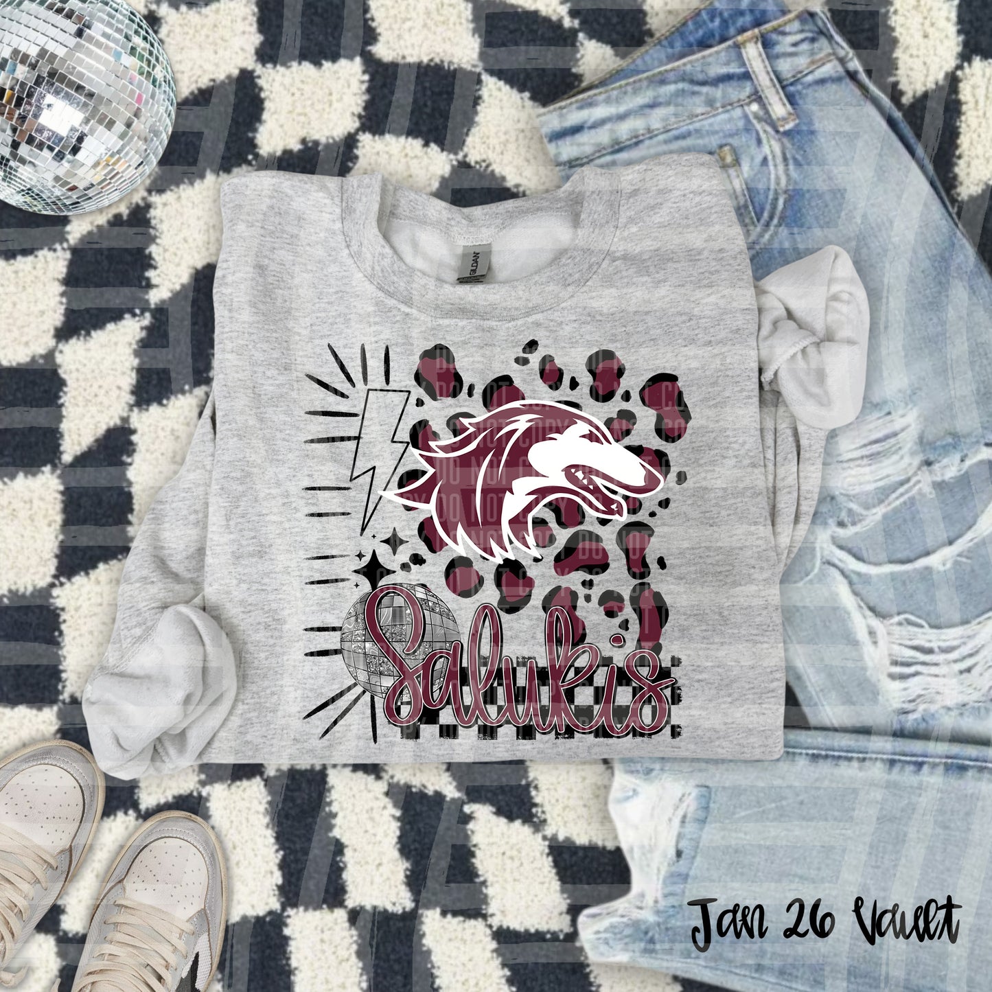 LEOPARD COLLEGE TEE