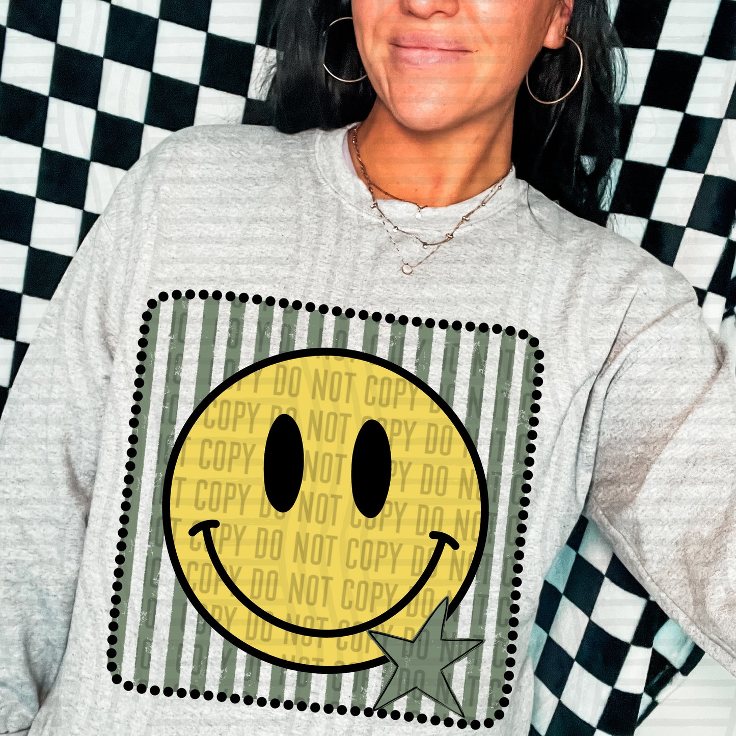 DISTRESSED SMILEY TEE - MULTIPLE COLORS