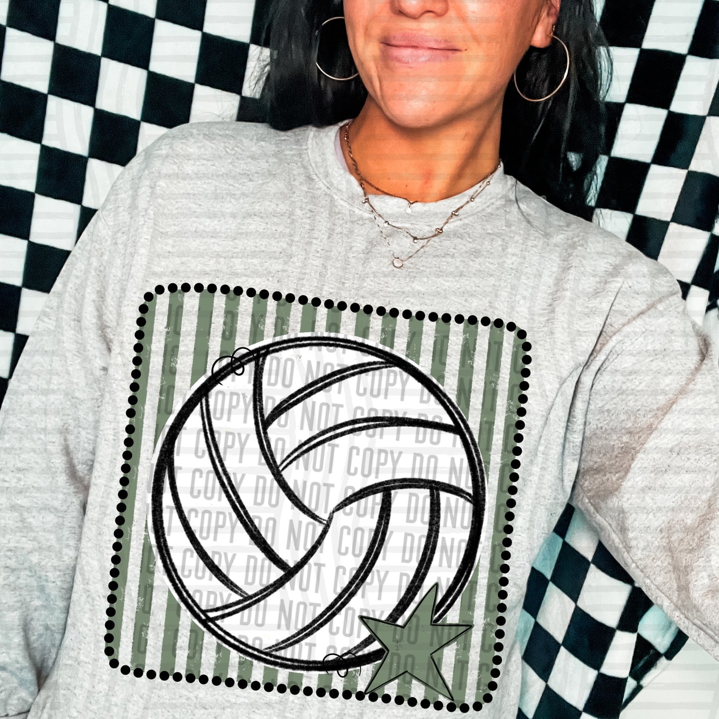 DISTRESSED VOLLEYBALL TEE - MULTIPLE COLORS