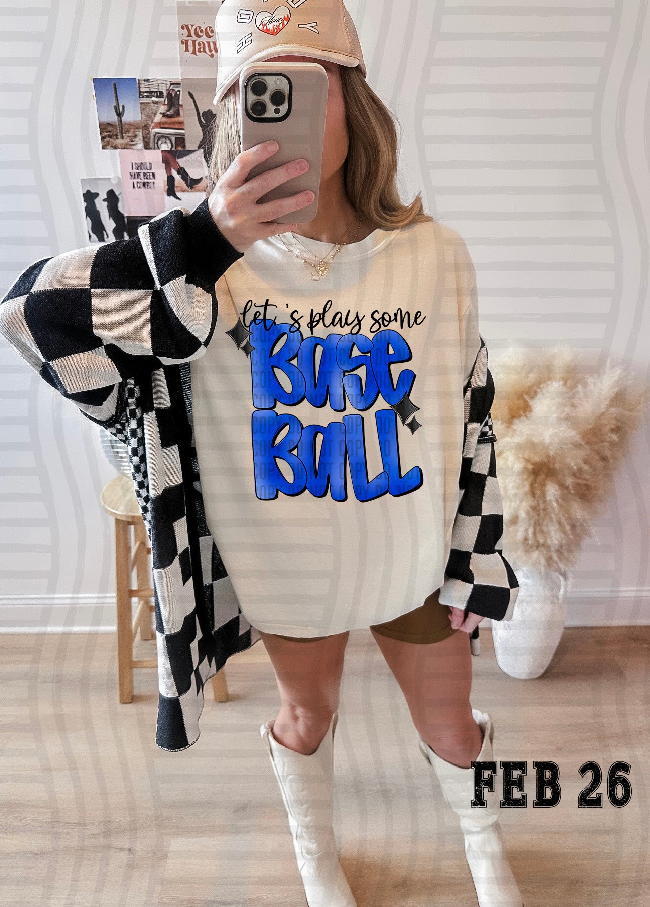 LET'S PLAY SOME BASEBALL TEE-VARIETY OF COLORS