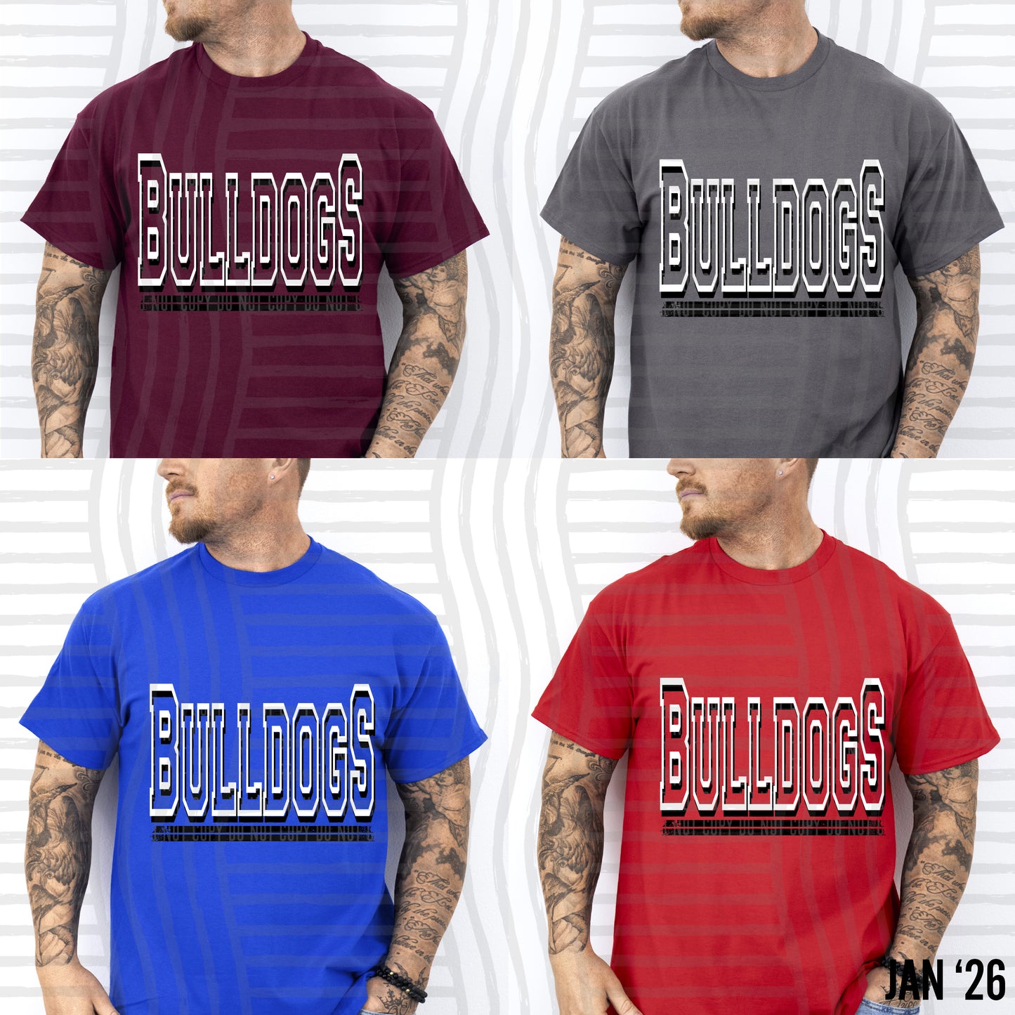 BLACK AND WHITE MASCOTS