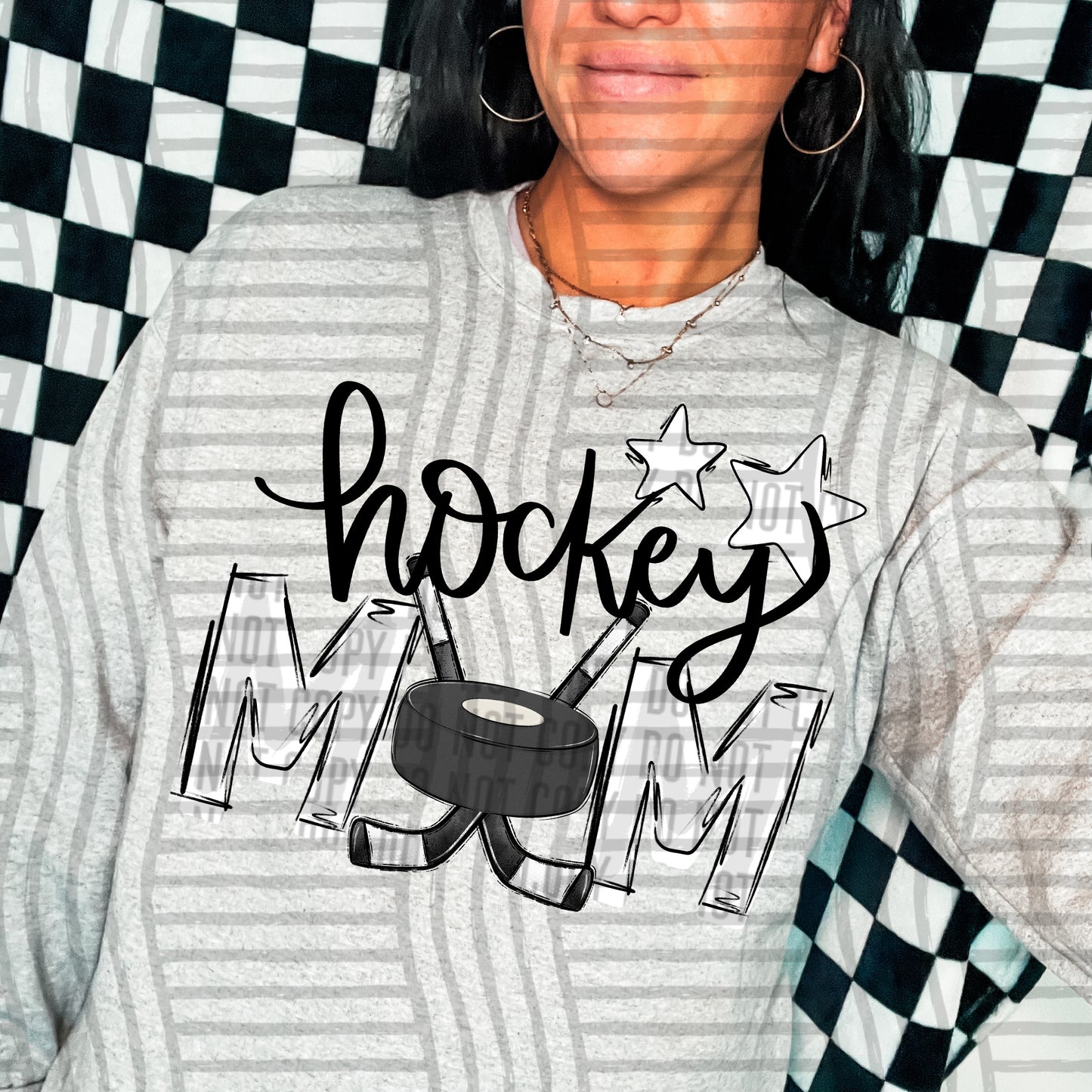 HOCKEY MOM TEES - 20 COL0RS