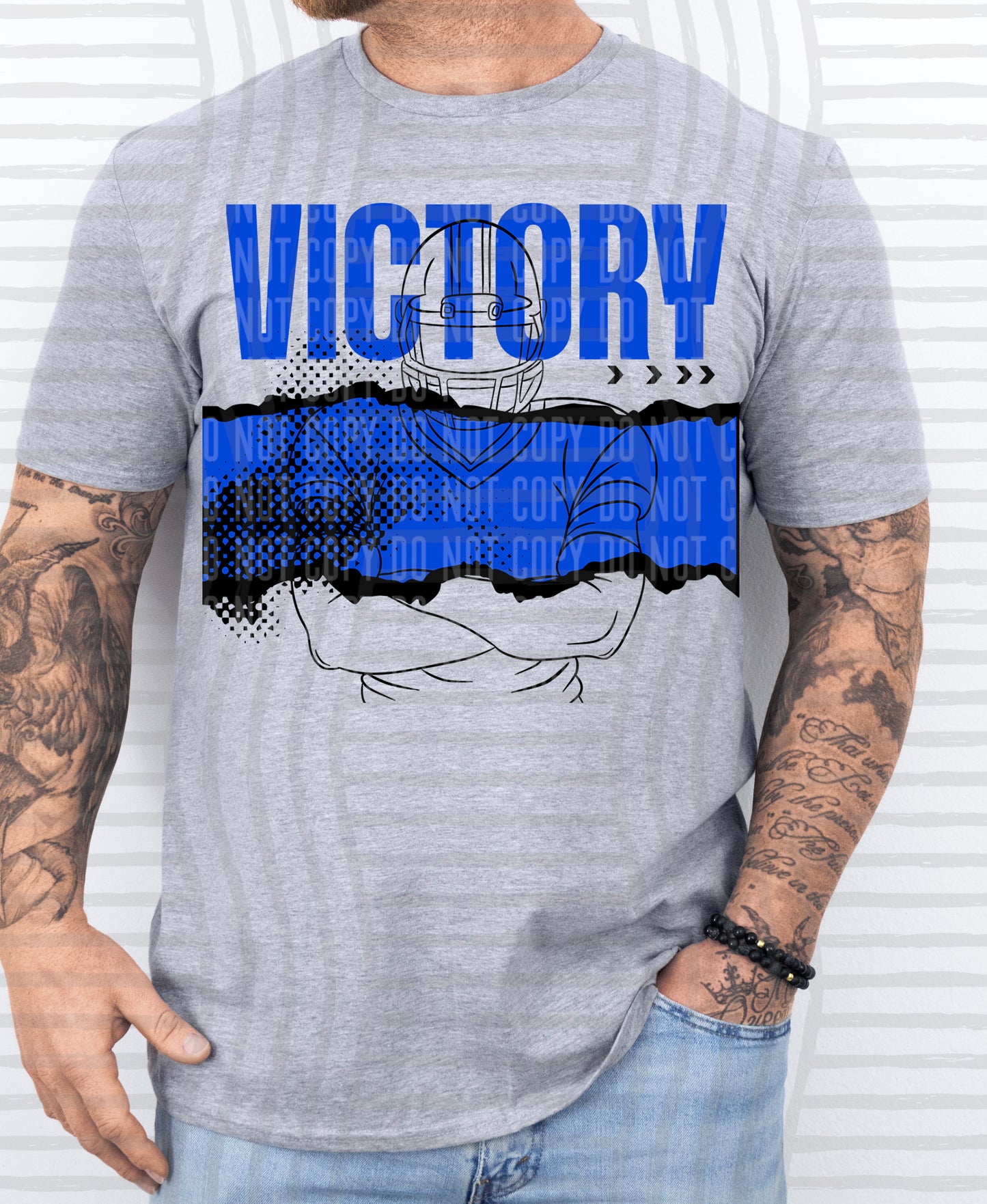 VICTORY FOOTBALL PLAYER TEES -25 COLORS