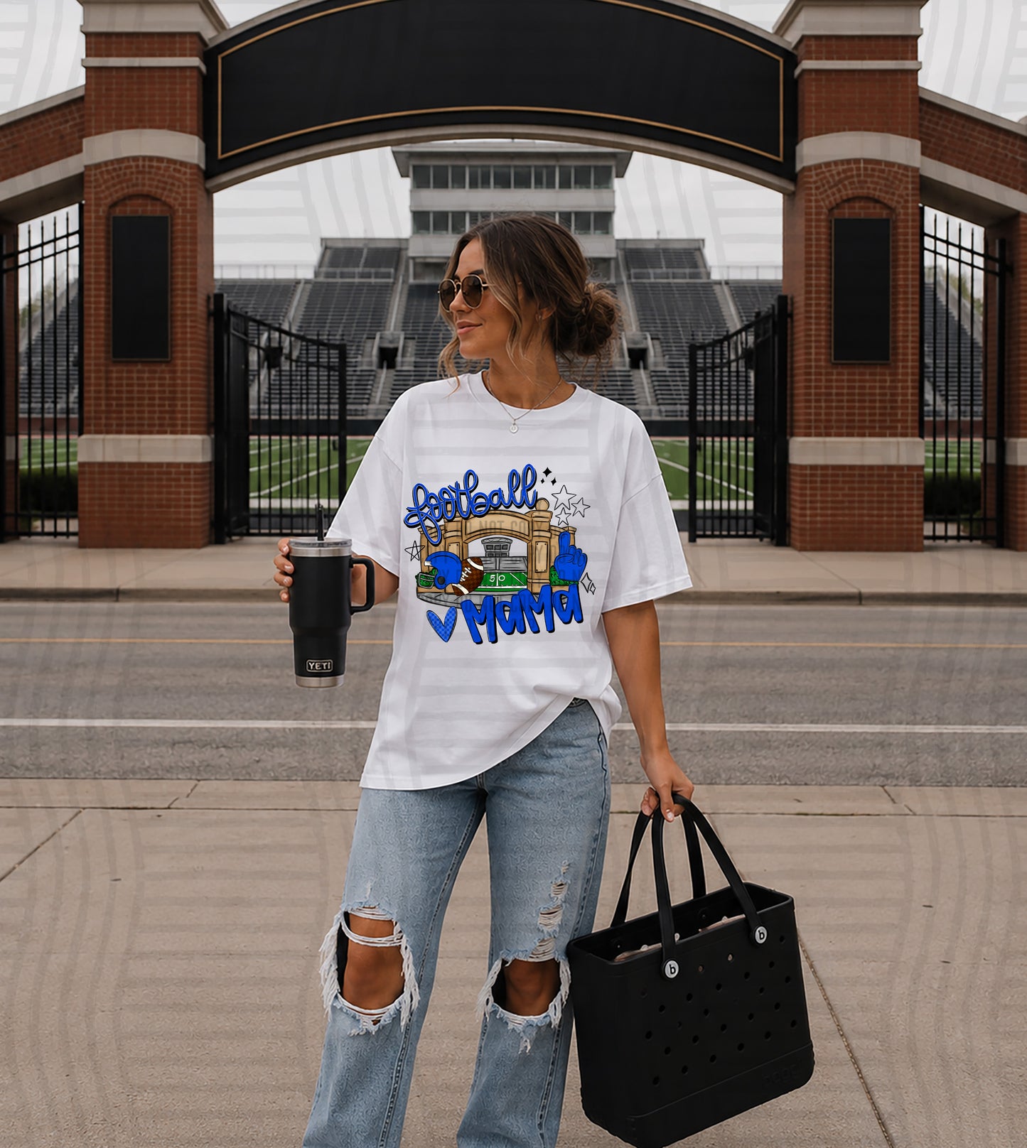 FOOTBALL MAMA TEES -25 COLORS