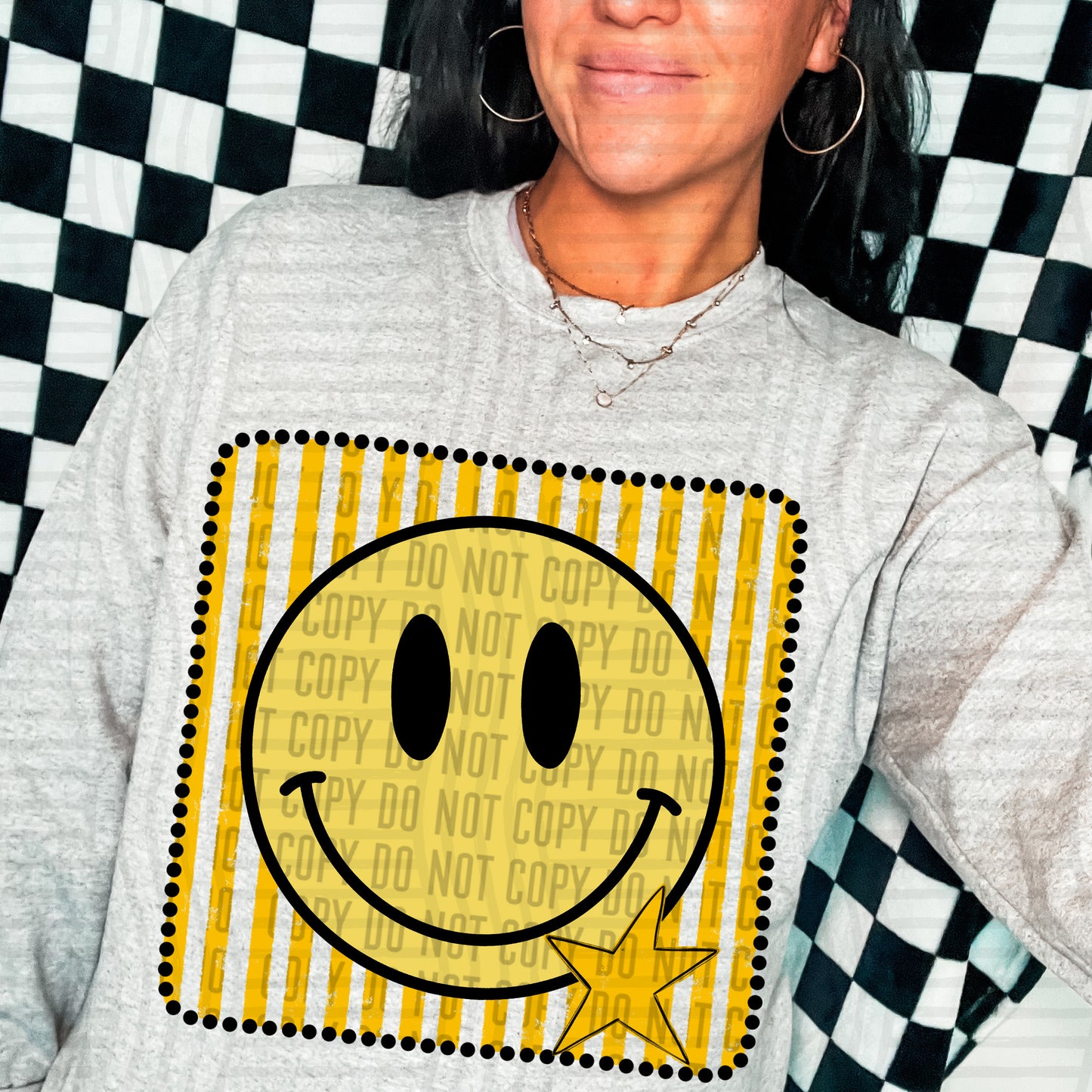 DISTRESSED SMILEY TEE - MULTIPLE COLORS