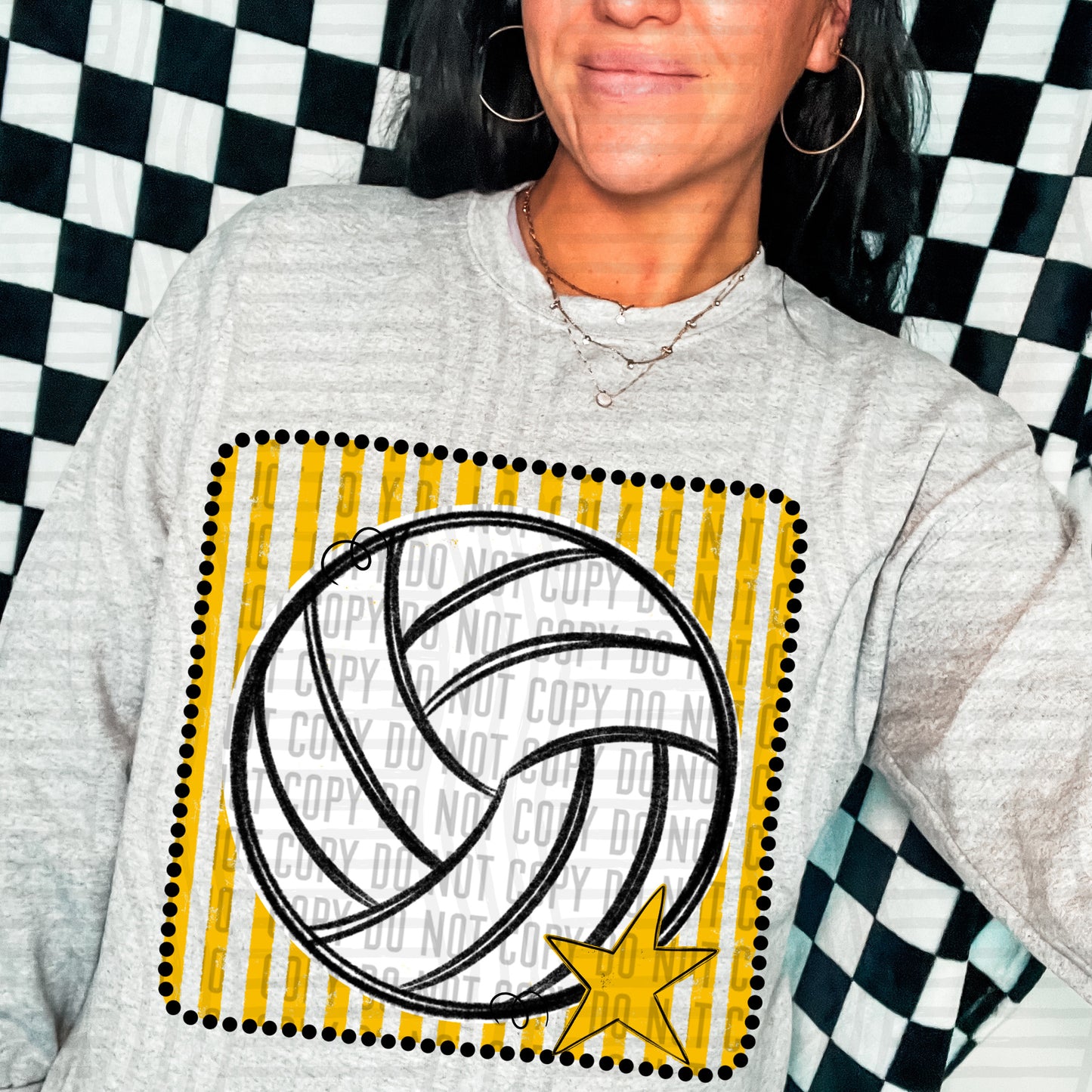 DISTRESSED VOLLEYBALL TEE - MULTIPLE COLORS