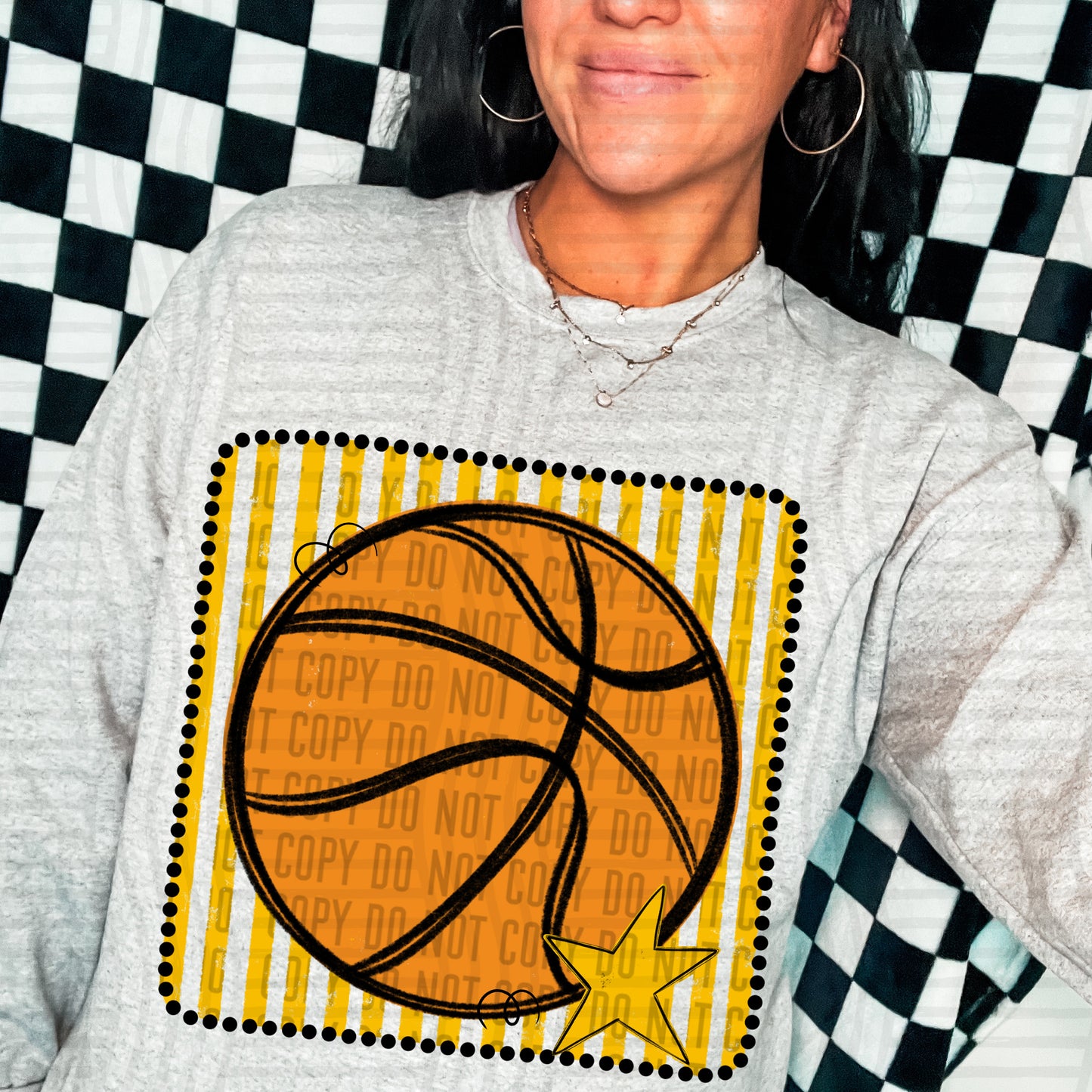 DISTRESSED BASKETBALL TEE - MULTIPLE COLORS