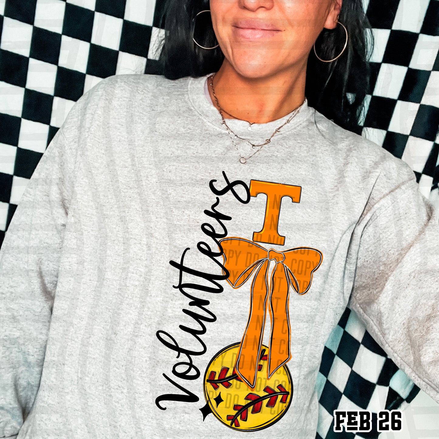 SOFTBALL COLLEGE BOW TEES