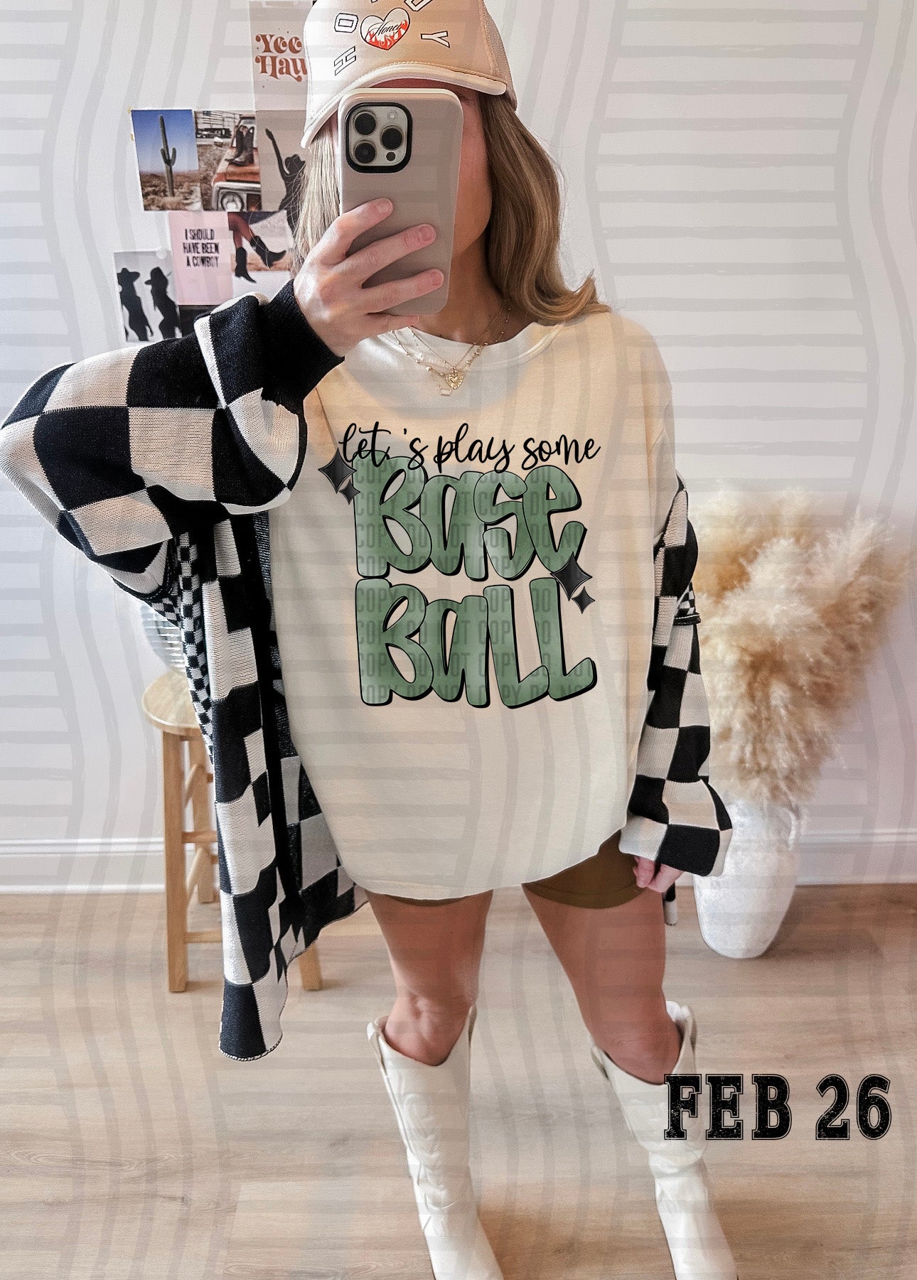 LET'S PLAY SOME BASEBALL TEE-VARIETY OF COLORS