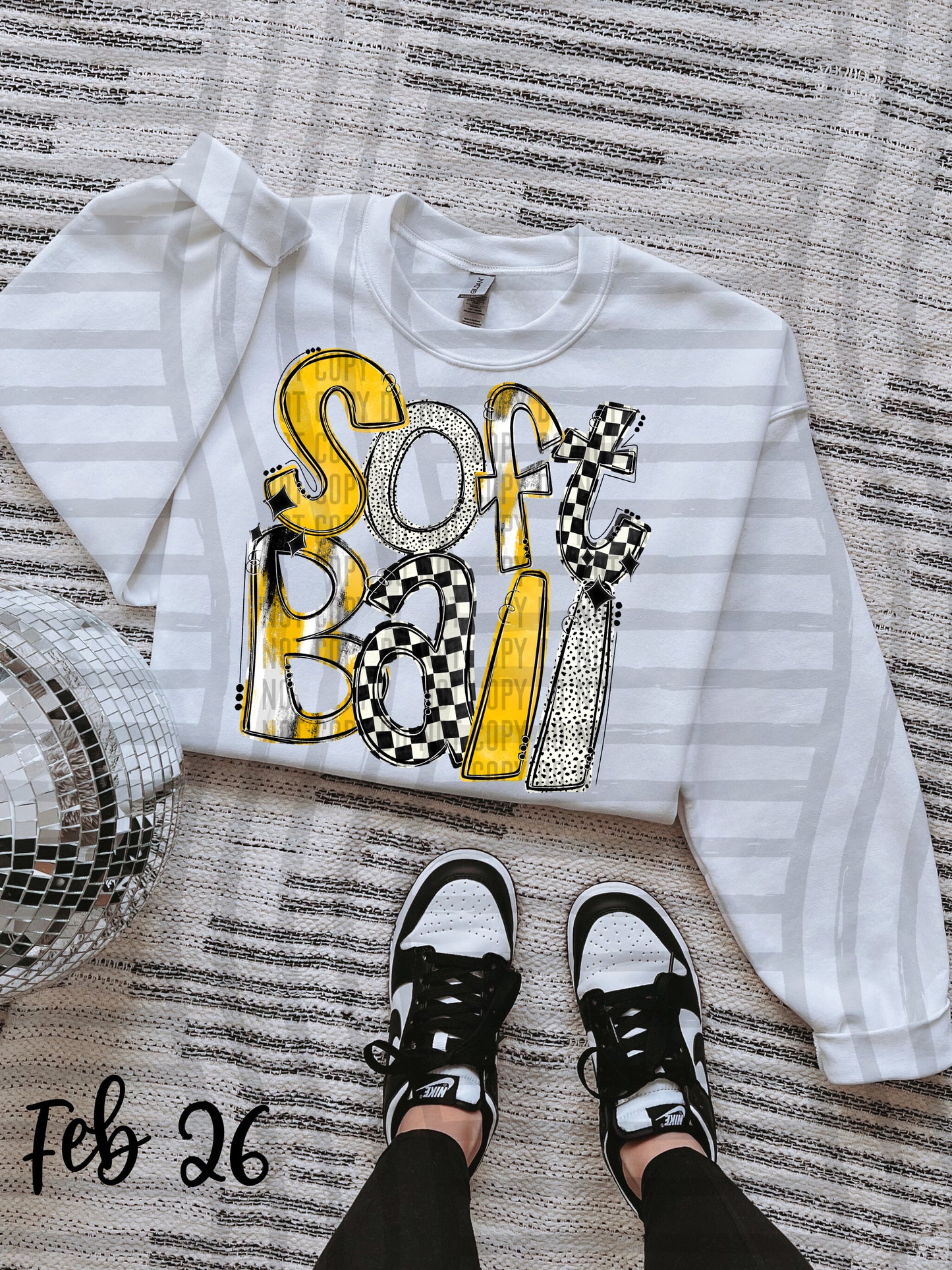 VARIETY COLOR SOFTBALL TEES