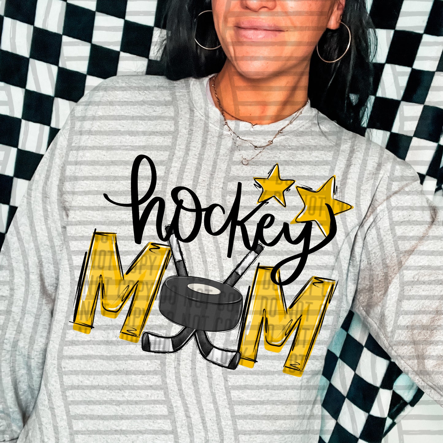 HOCKEY MOM TEES - 20 COL0RS