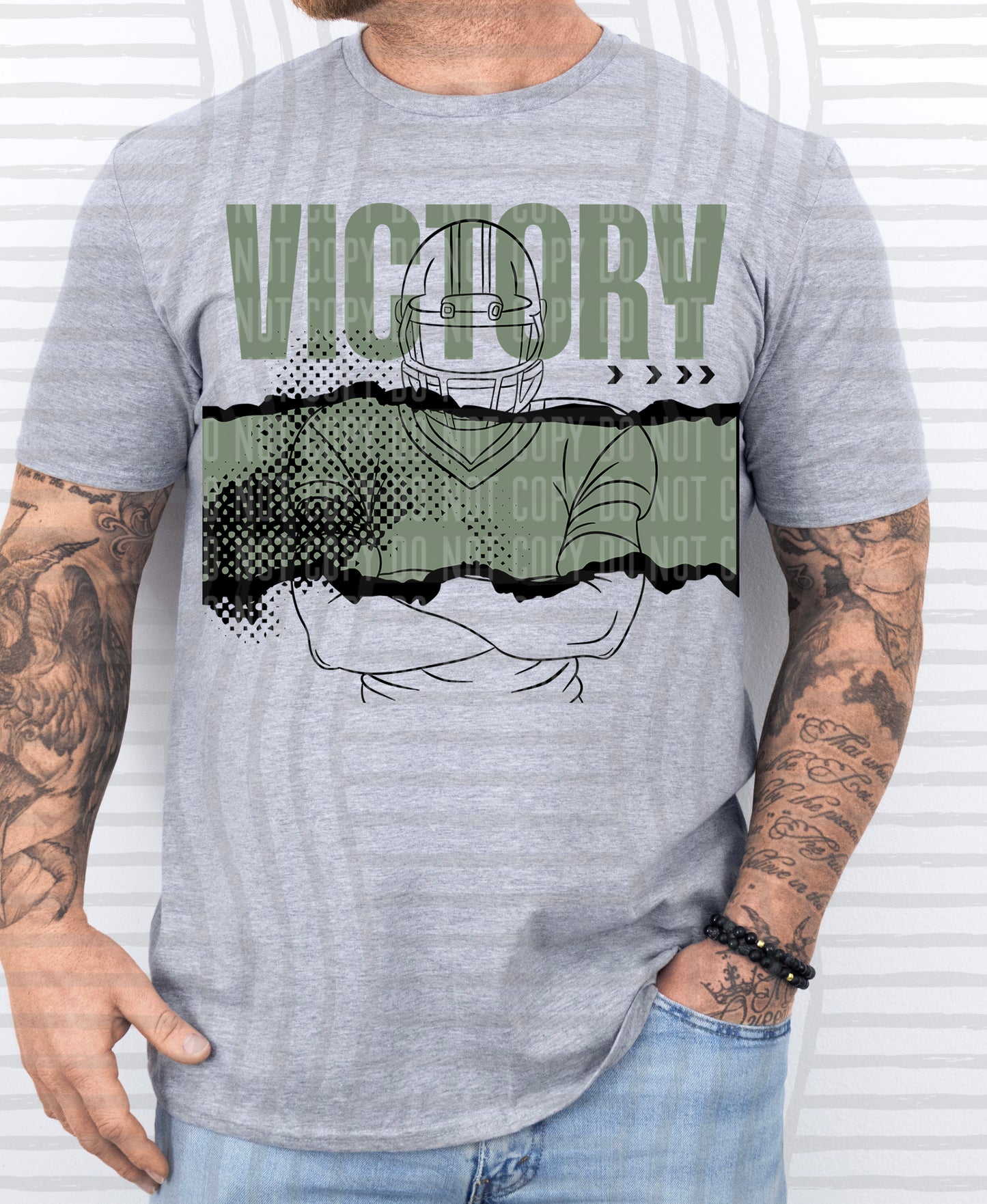 VICTORY FOOTBALL PLAYER TEES -25 COLORS