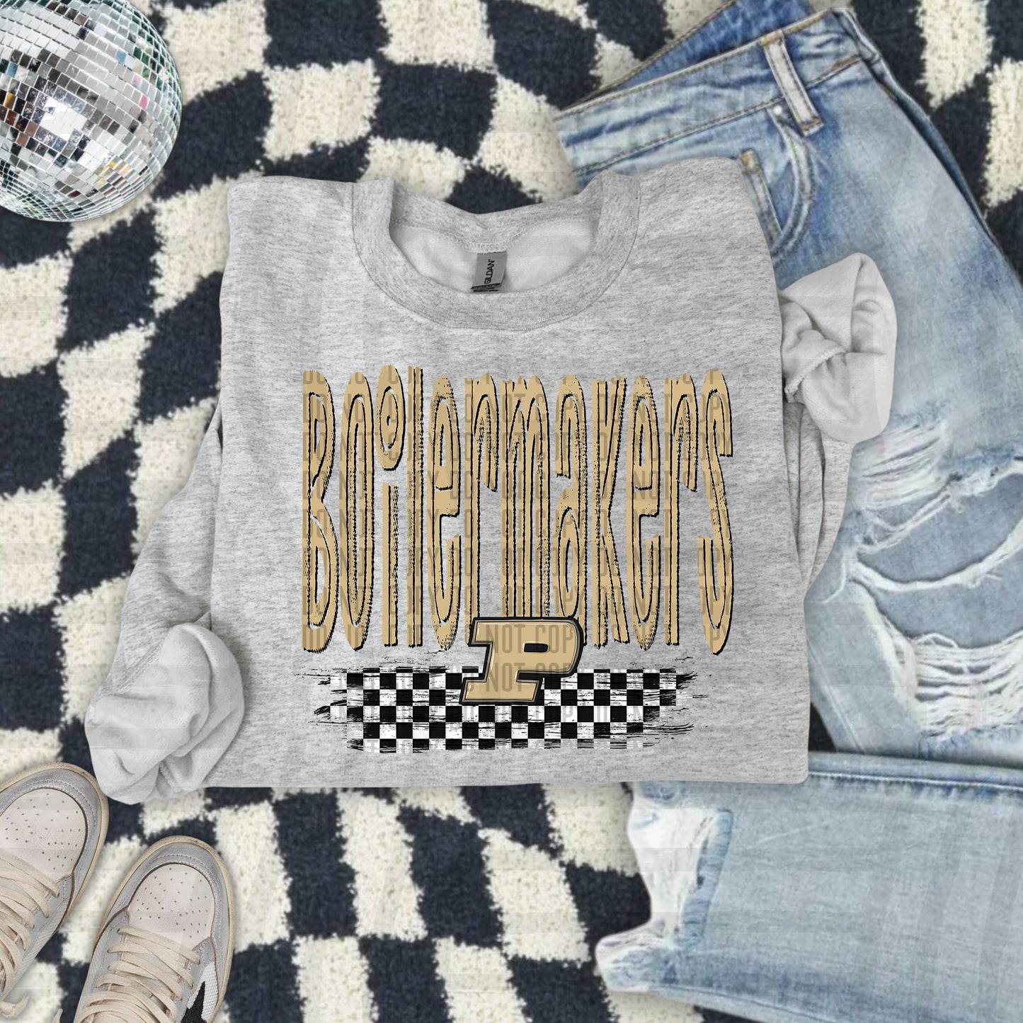 CHECKERED COLLEGE TEES